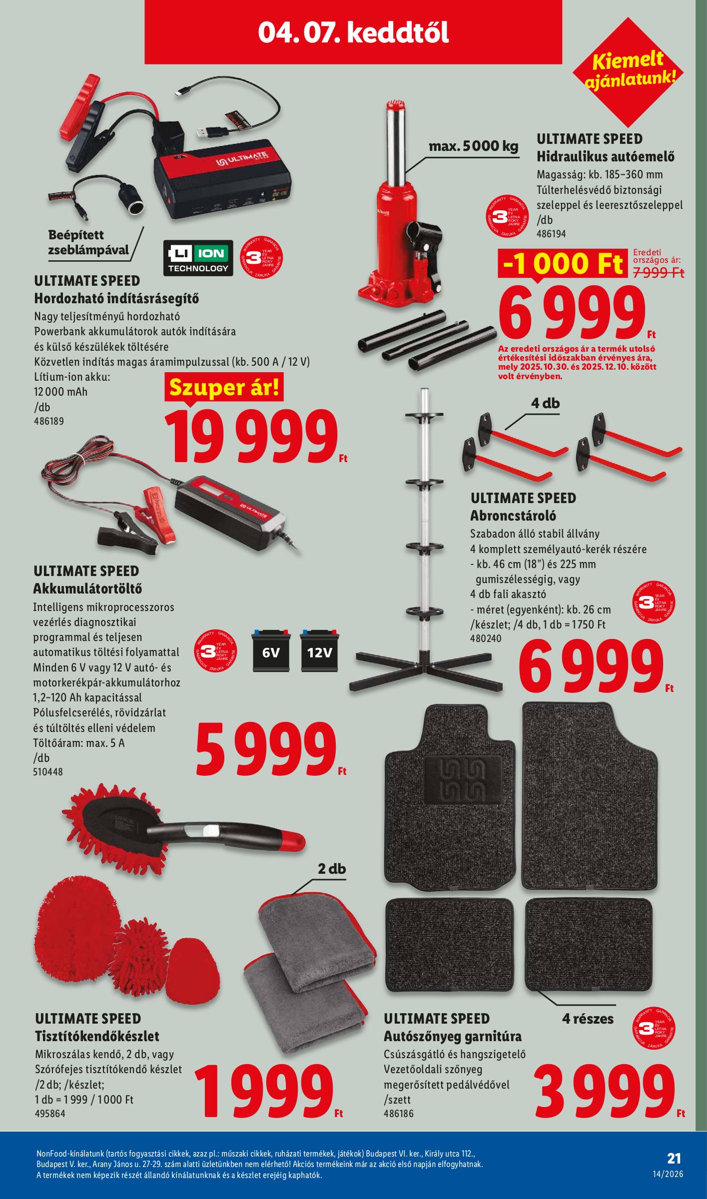 lidl - Lidl - Nonfood akciós újság, érvényes 2026.04.01. - 2026.04.08. - page: 21