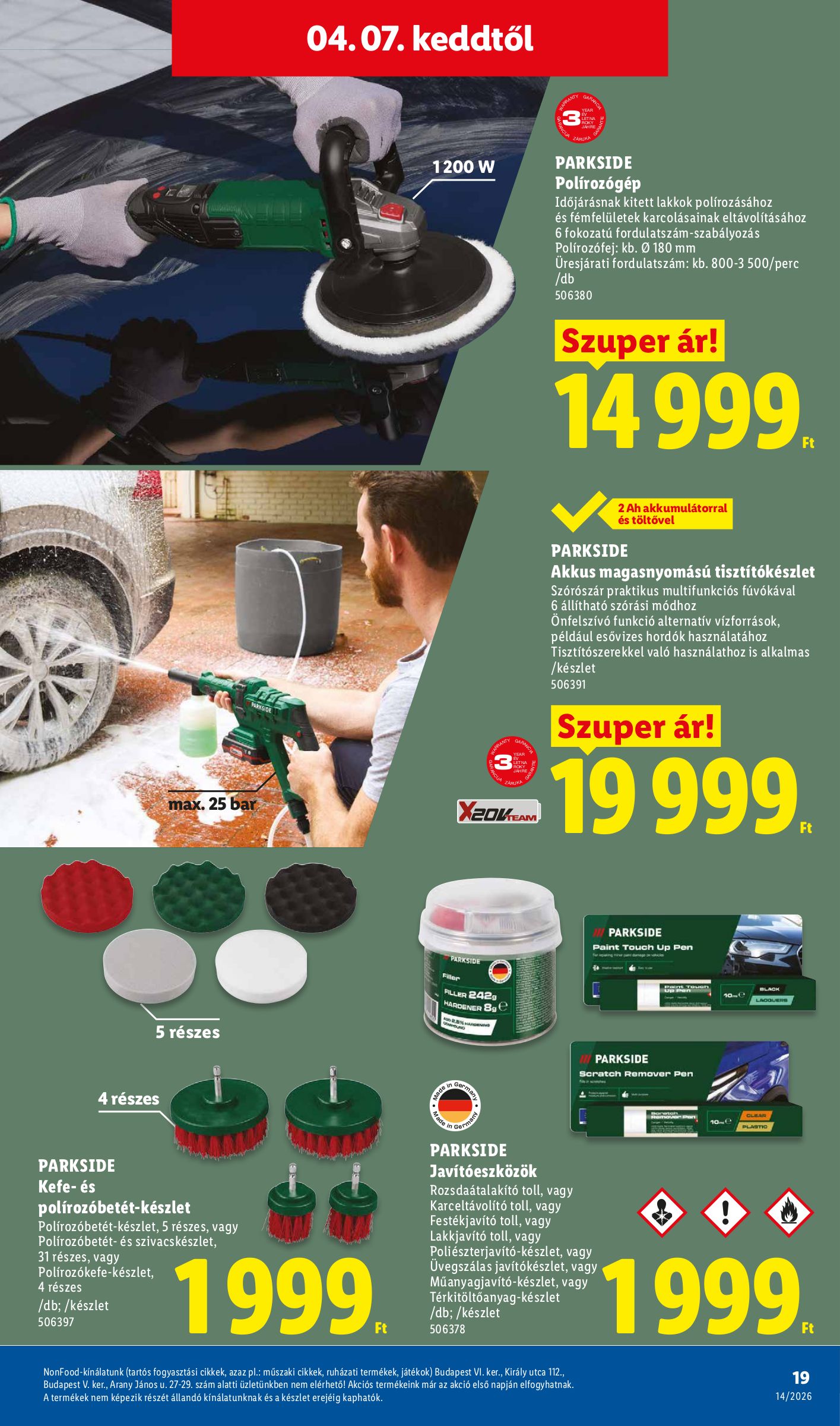 lidl - Lidl - Nonfood akciós újság, érvényes 2026.04.01. - 2026.04.08. - page: 19