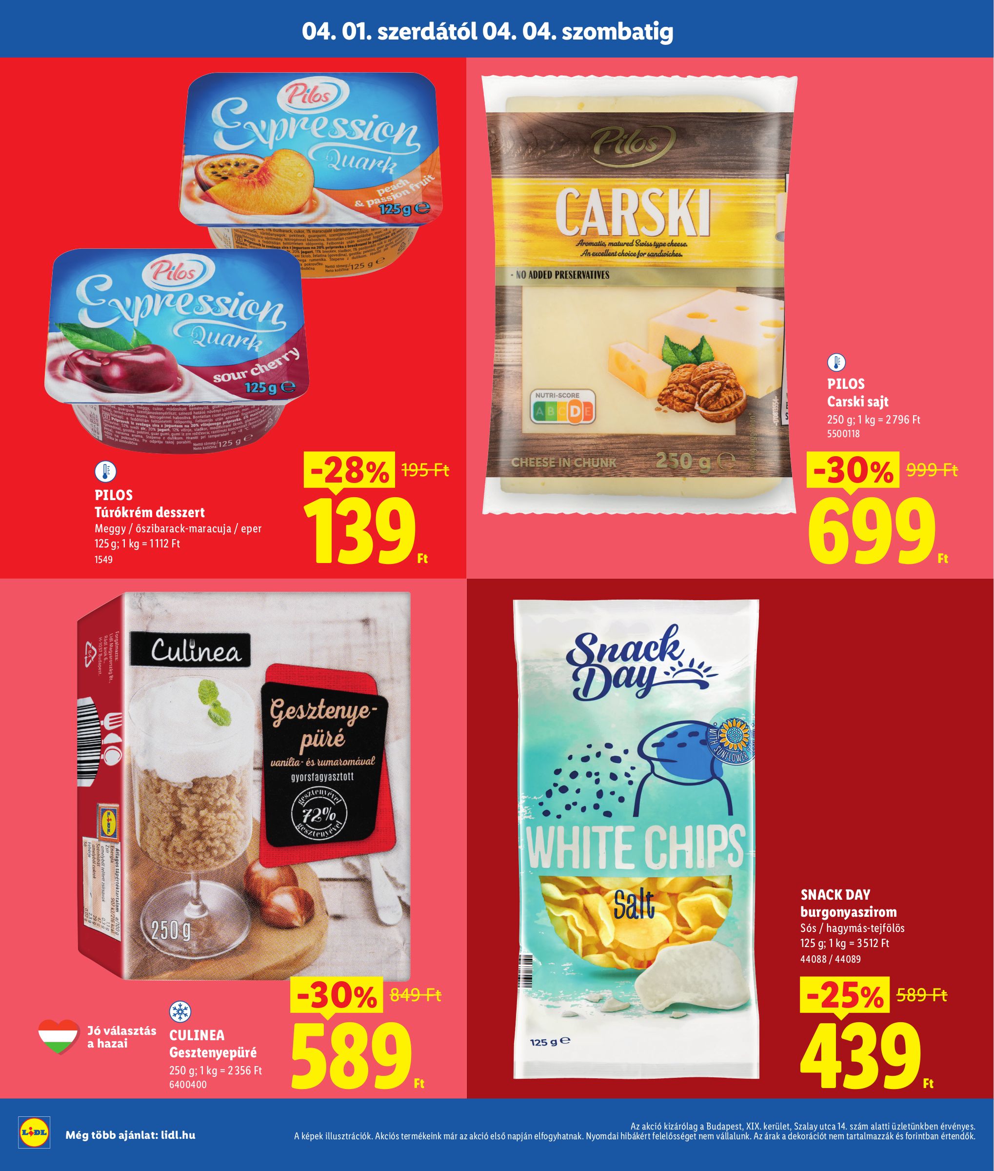 lidl - Lidl - Budapest akciós újság, érvényes 2026.04.01. - 2026.04.04. - page: 4