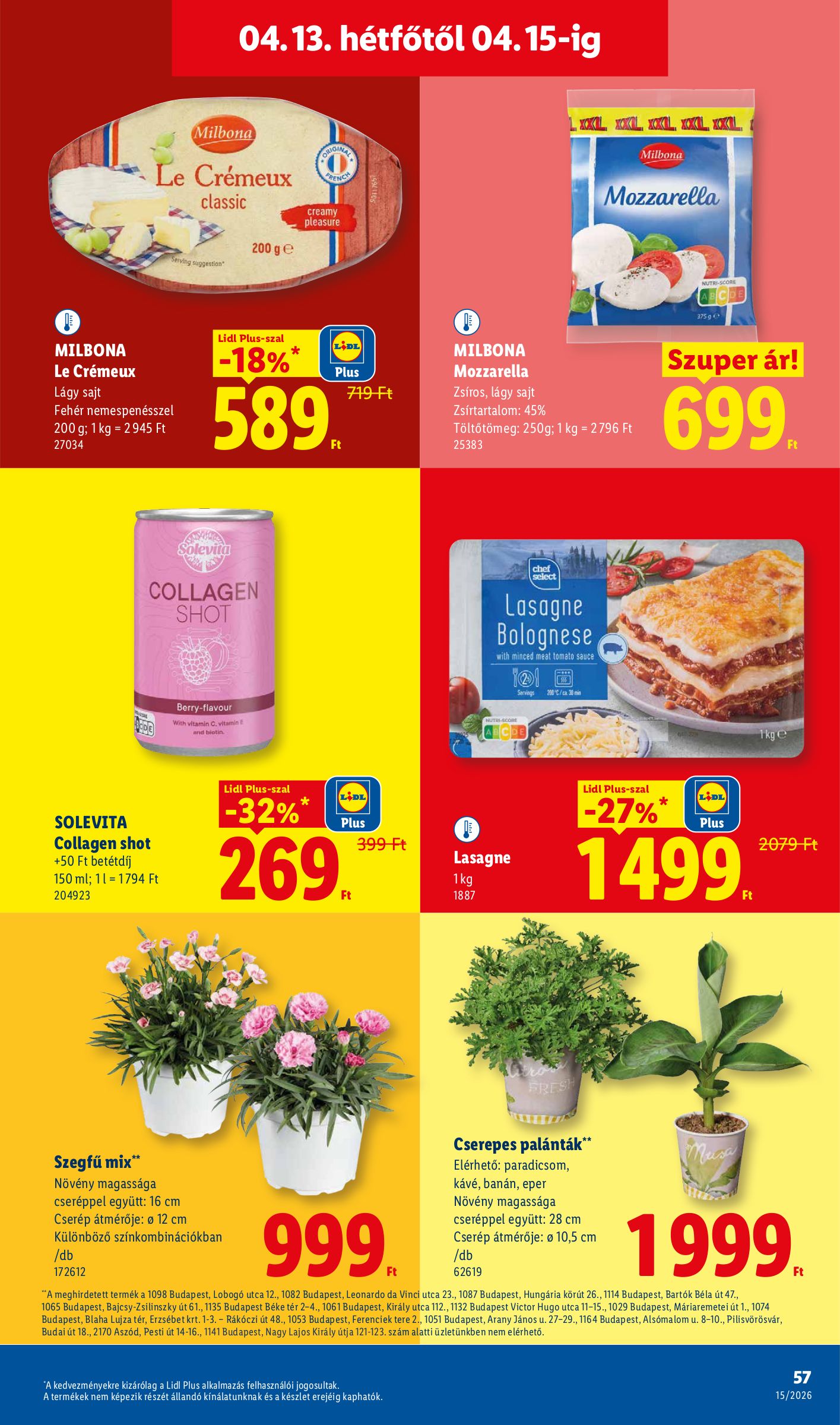 lidl - Lidl akciós újság, érvényes 2026.04.09. - 2026.04.15. - page: 57