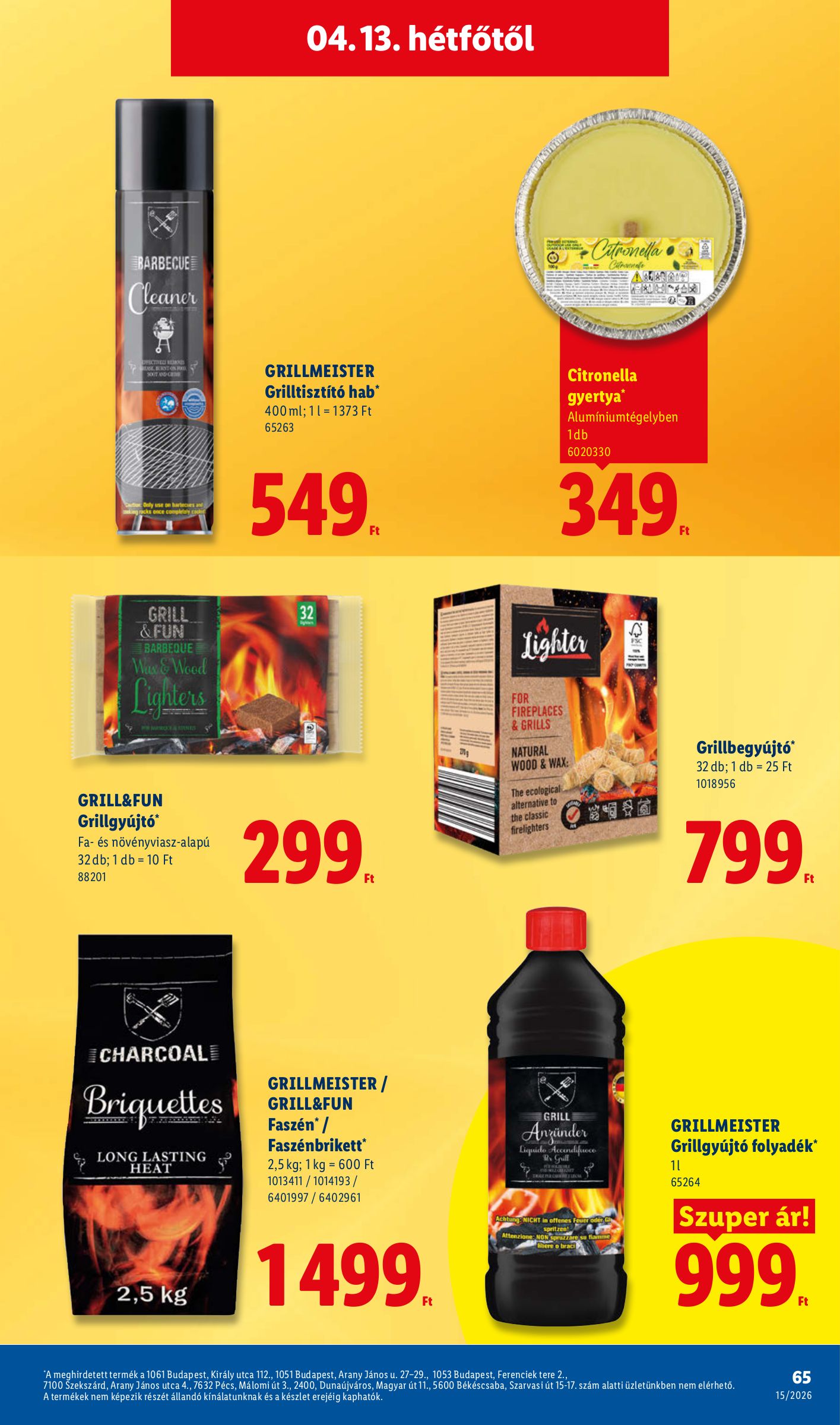 lidl - Lidl akciós újság, érvényes 2026.04.09. - 2026.04.15. - page: 65