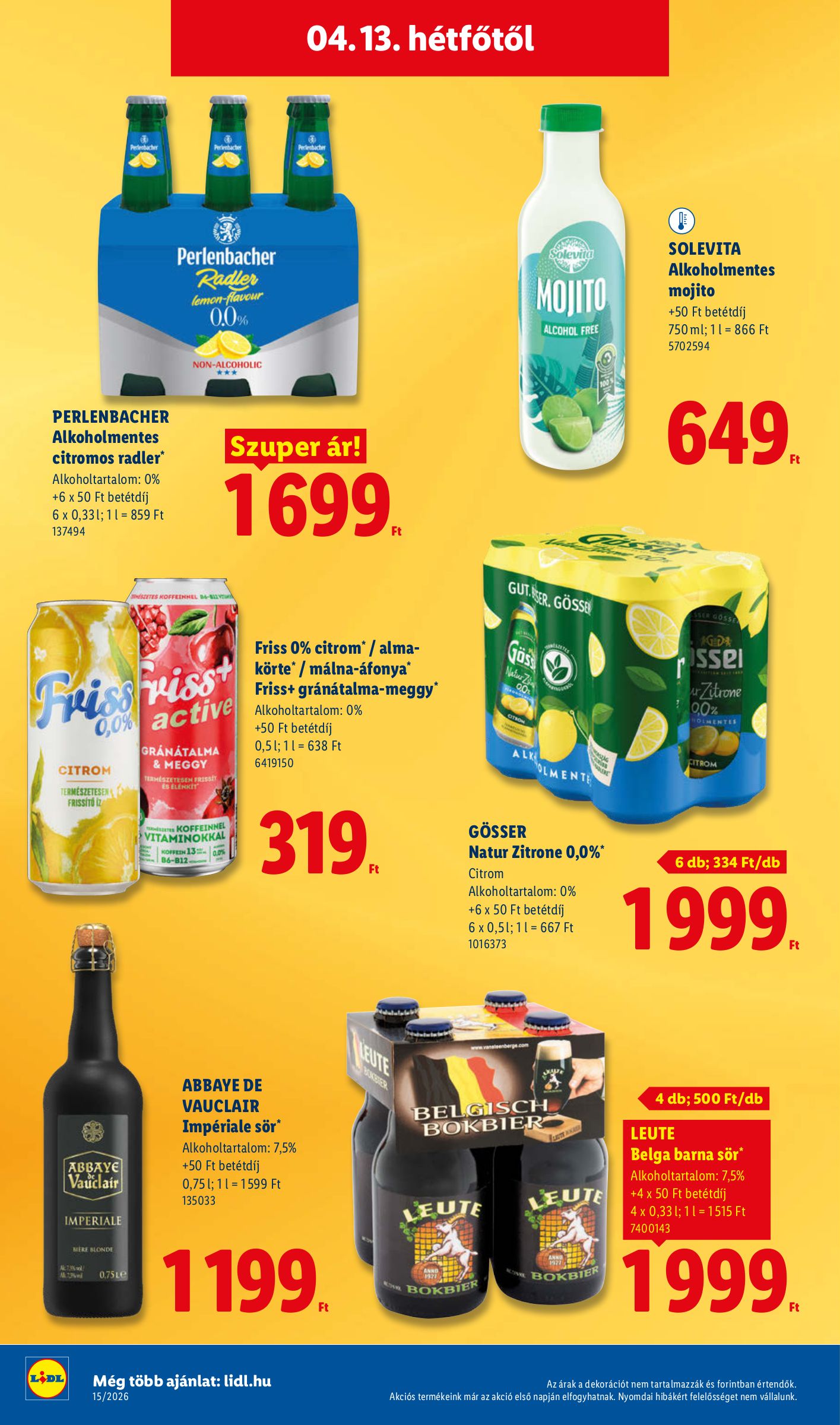 lidl - Lidl akciós újság, érvényes 2026.04.09. - 2026.04.15. - page: 62