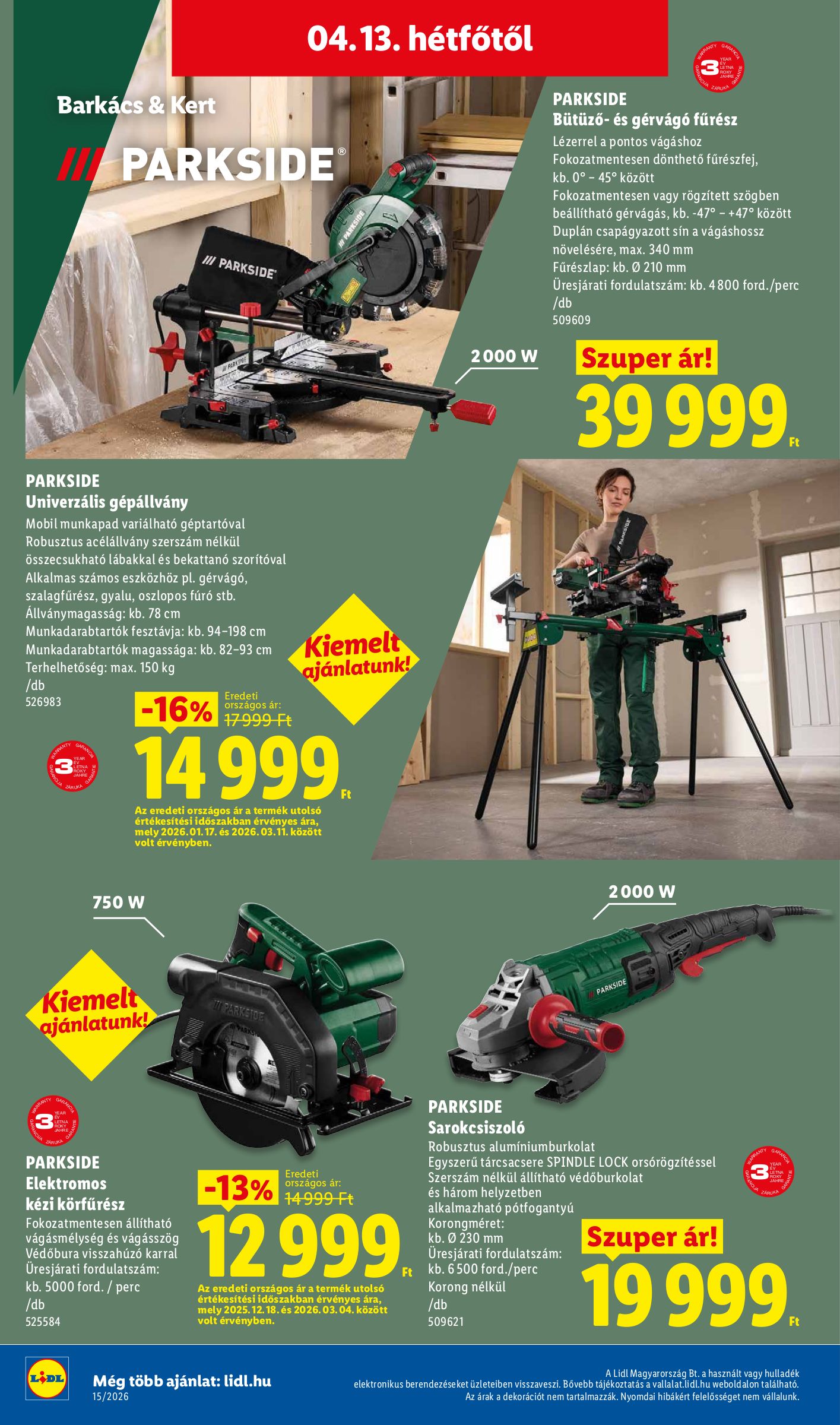 lidl - Lidl akciós újság, érvényes 2026.04.09. - 2026.04.15. - page: 44