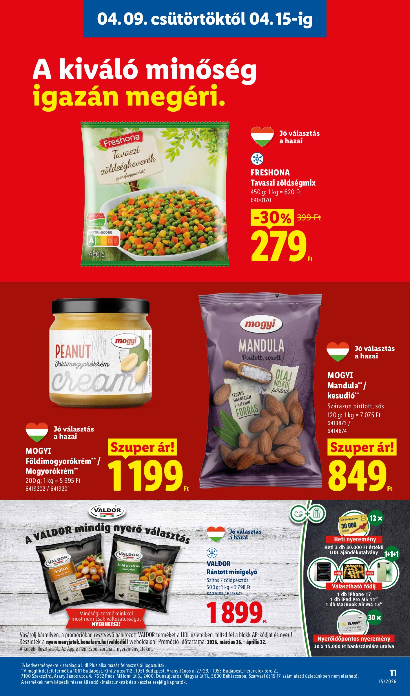 lidl - Lidl akciós újság, érvényes 2026.04.09. - 2026.04.15. - page: 11