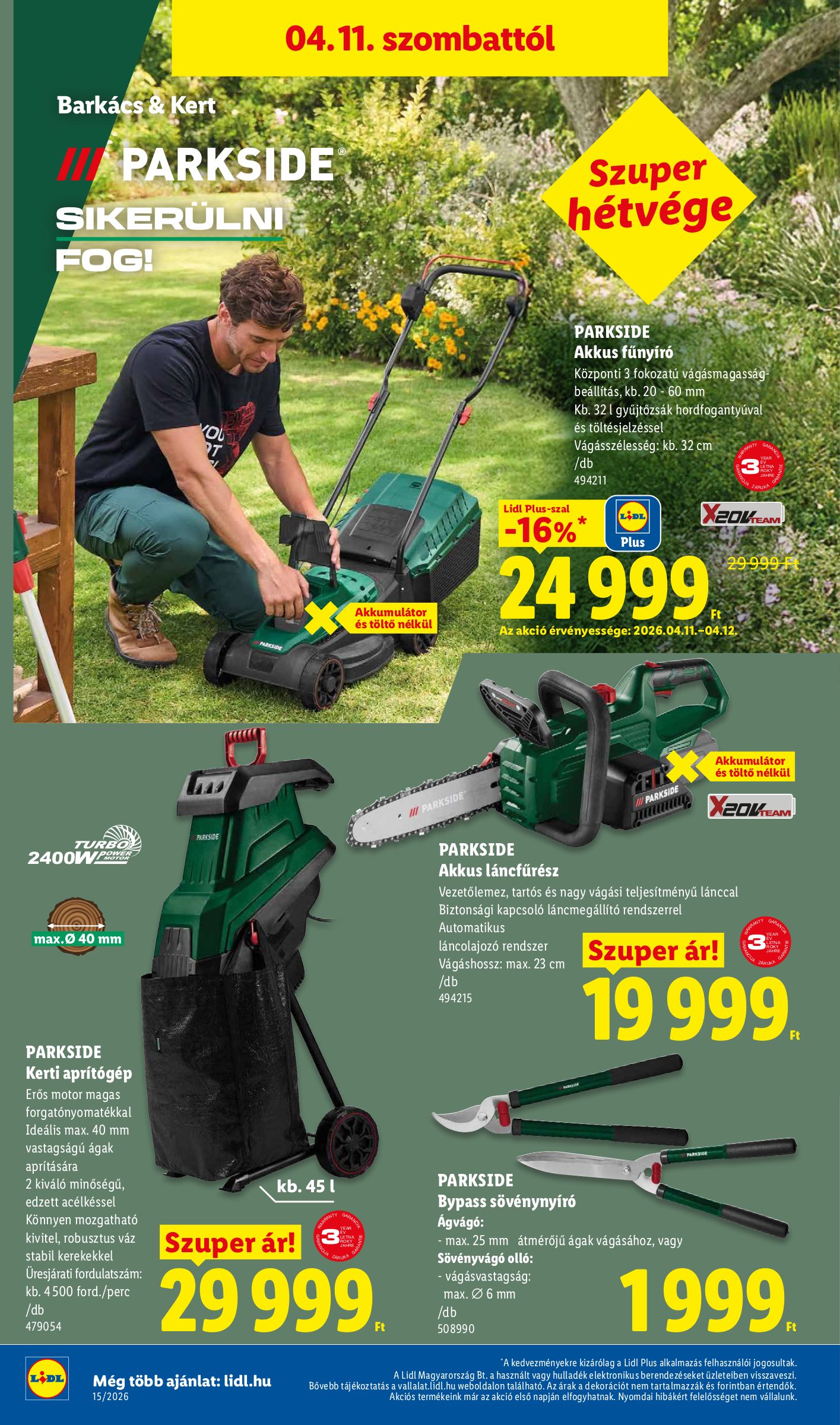 lidl - Lidl - Nonfood akciós újság, érvényes 2026.04.09. - 2026.04.15. - page: 16