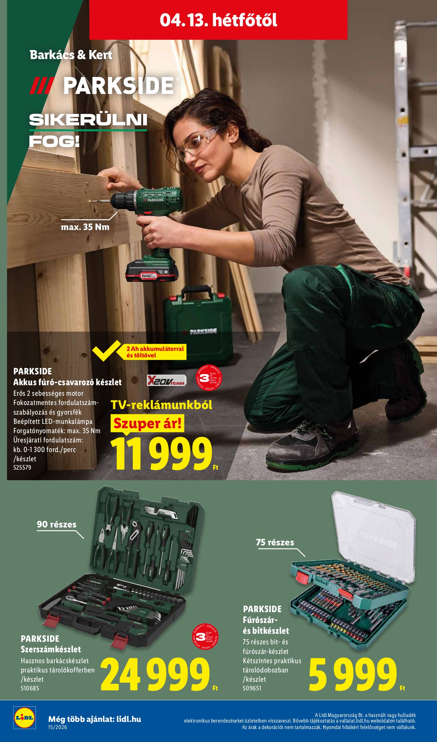 lidl - Lidl - Nonfood akciós újság, érvényes 2026.04.09. - 2026.04.15. - page: 18