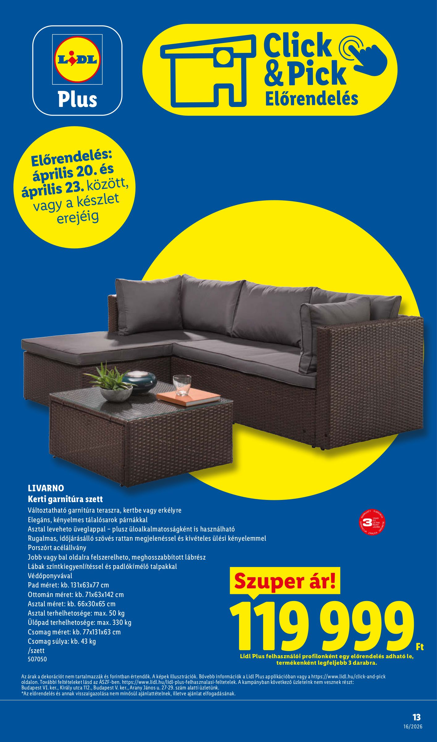 lidl - Lidl - Nonfood hirdetmény a következő hétre csütörtöktől 2026.04.16.-tól szerdától 2026.04.22.-ig - page: 13