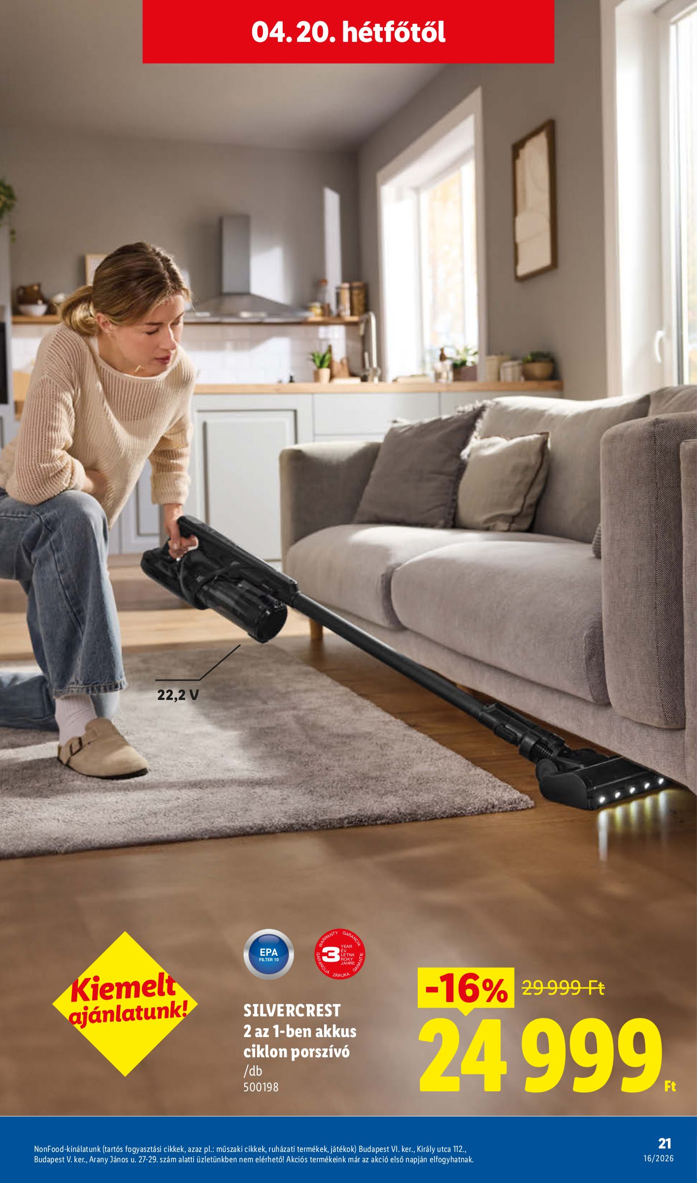 lidl - Lidl - Nonfood hirdetmény a következő hétre csütörtöktől 2026.04.16.-tól szerdától 2026.04.22.-ig - page: 21