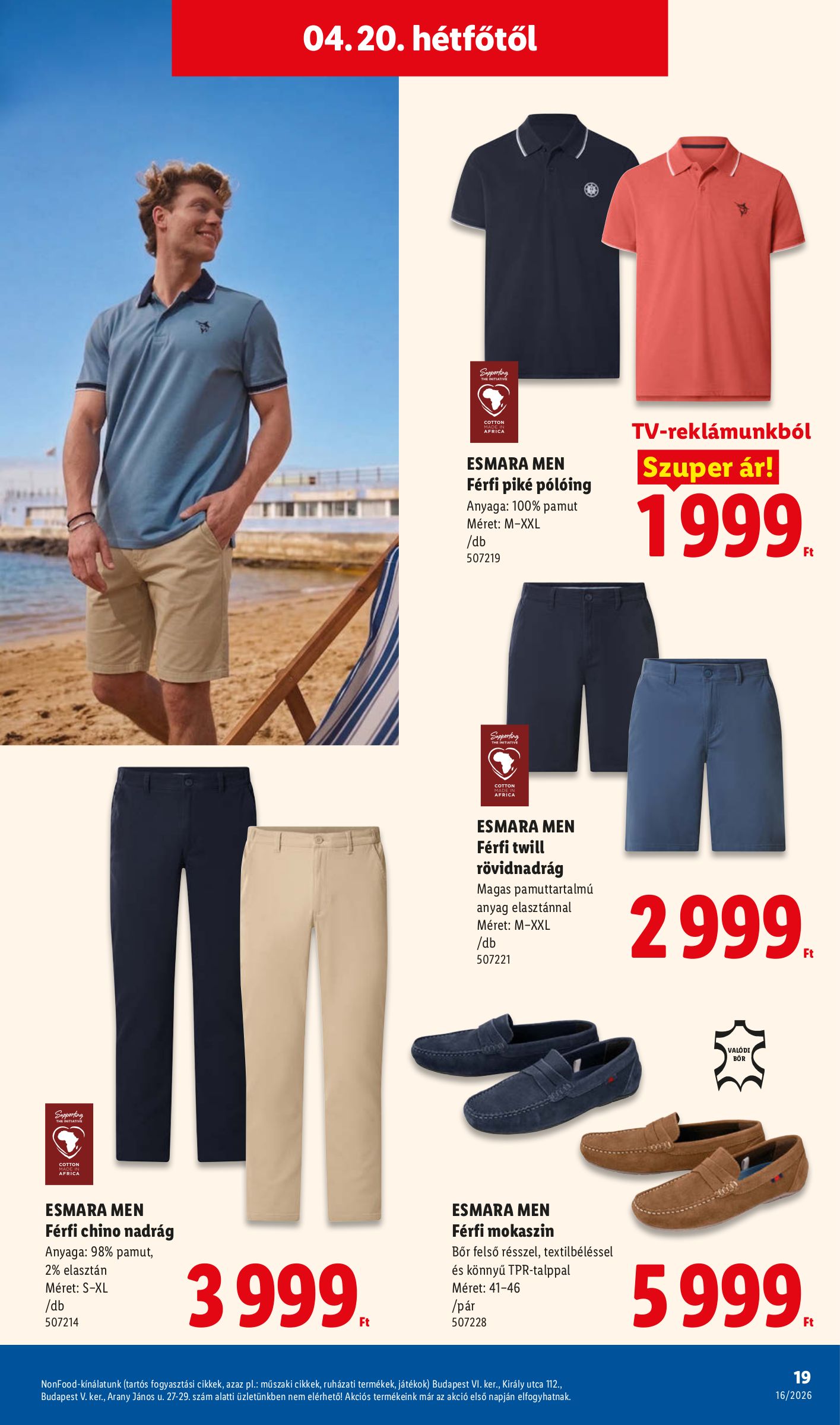 lidl - Lidl - Nonfood hirdetmény a következő hétre csütörtöktől 2026.04.16.-tól szerdától 2026.04.22.-ig - page: 19