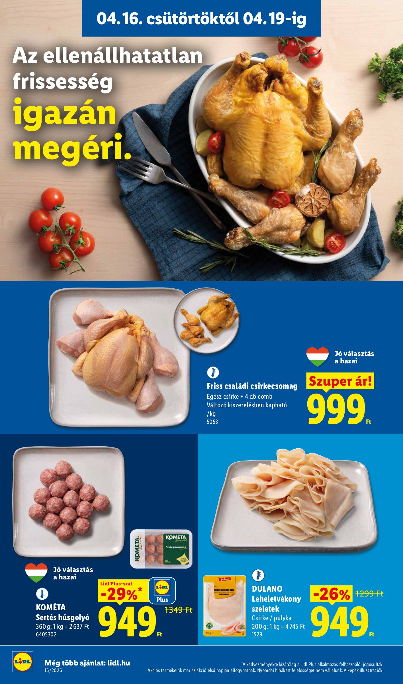 lidl - Aktuális Lidl szórólap érvényes csütörtöktől 2026.04.16.-től szerdától 2026.04.22.-ig - page: 4