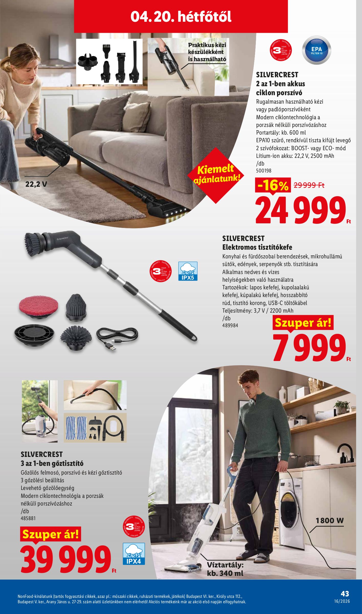 lidl - Aktuális Lidl szórólap érvényes csütörtöktől 2026.04.16.-től szerdától 2026.04.22.-ig - page: 43