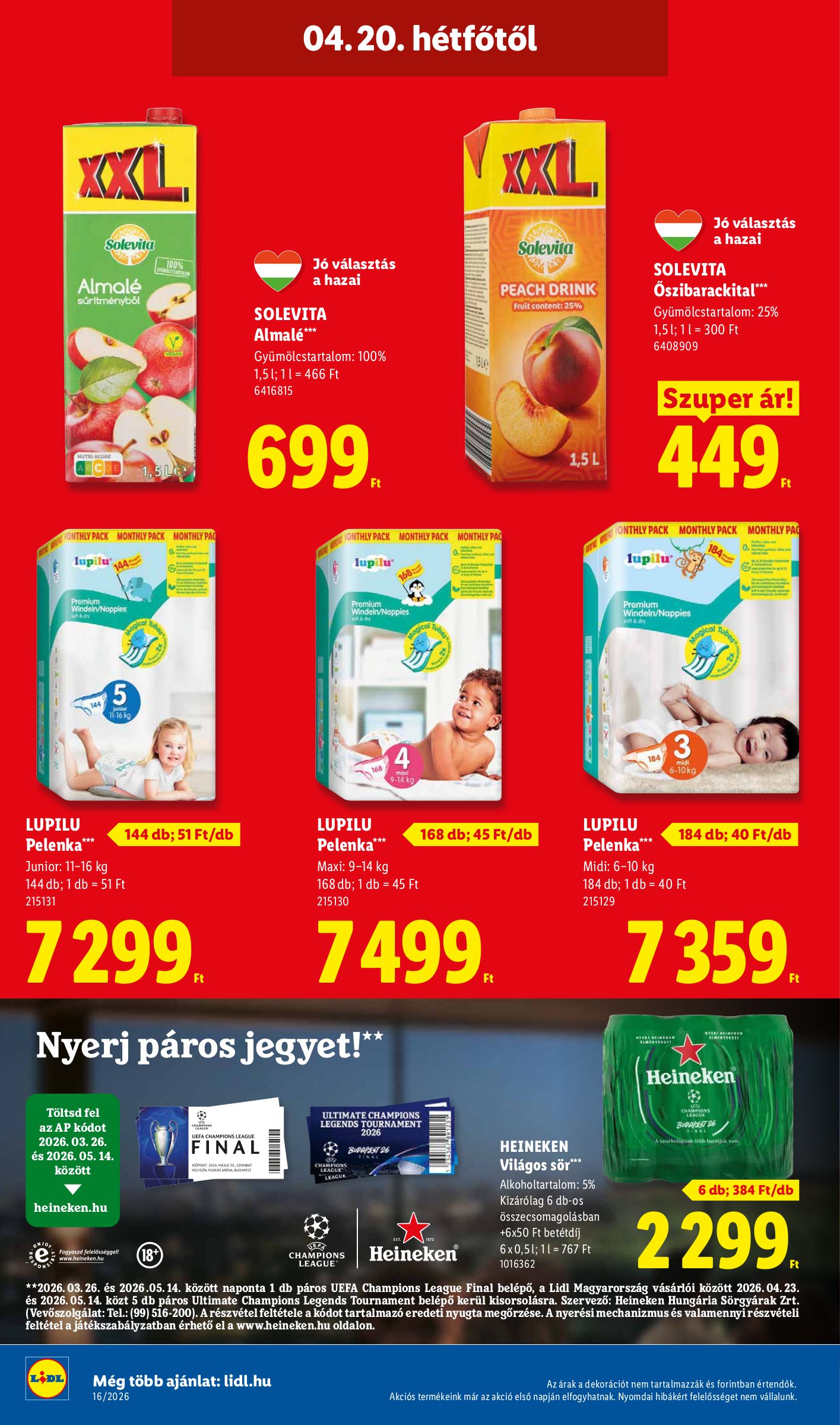 lidl - Aktuális Lidl szórólap érvényes csütörtöktől 2026.04.16.-től szerdától 2026.04.22.-ig - page: 56