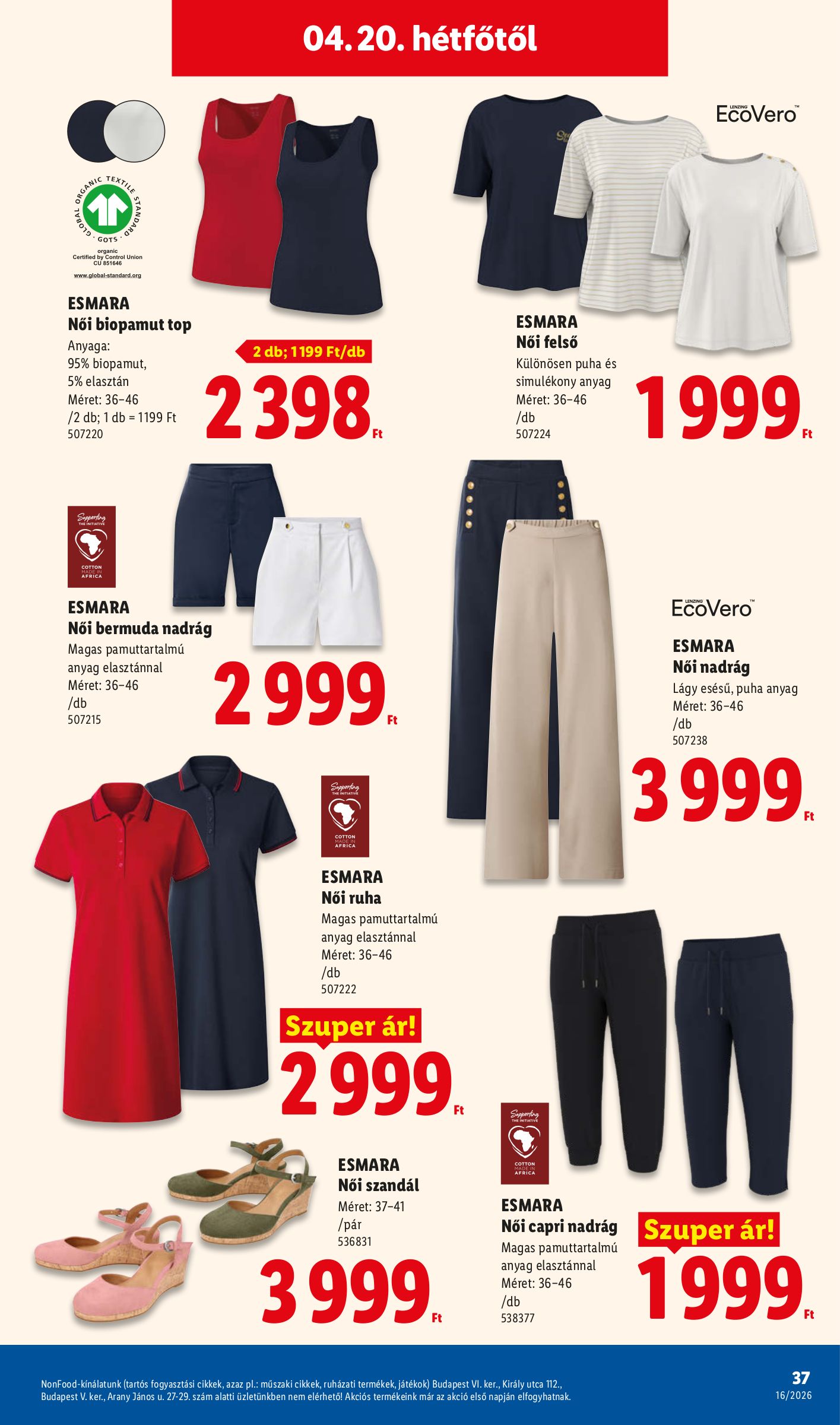 lidl - Aktuális Lidl szórólap érvényes csütörtöktől 2026.04.16.-től szerdától 2026.04.22.-ig - page: 37