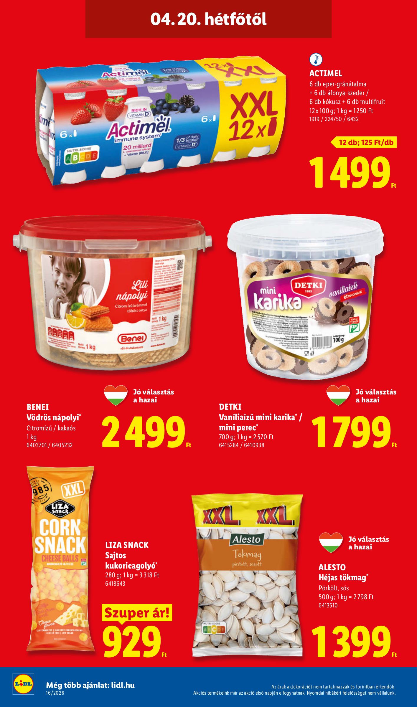 lidl - Aktuális Lidl szórólap érvényes csütörtöktől 2026.04.16.-től szerdától 2026.04.22.-ig - page: 54