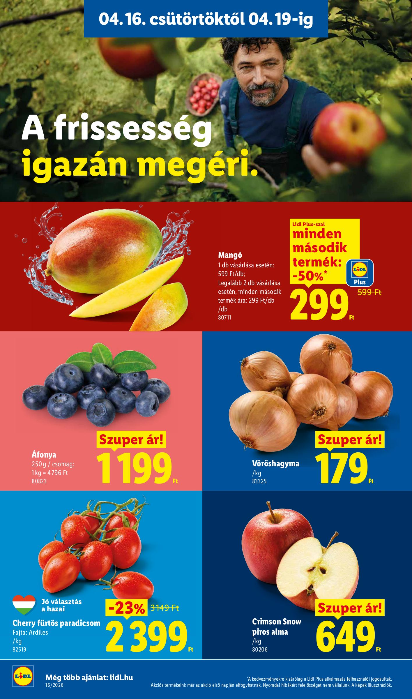 lidl - Aktuális Lidl szórólap érvényes csütörtöktől 2026.04.16.-től szerdától 2026.04.22.-ig - page: 2