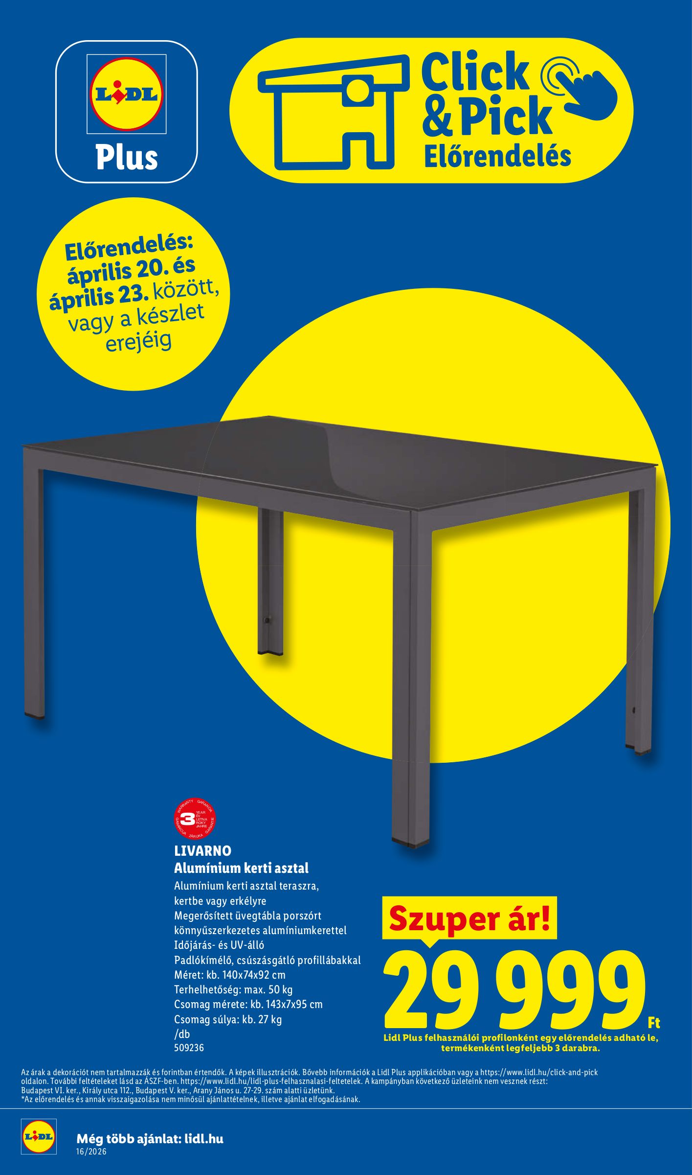lidl - Aktuális Lidl szórólap érvényes csütörtöktől 2026.04.16.-től szerdától 2026.04.22.-ig - page: 34