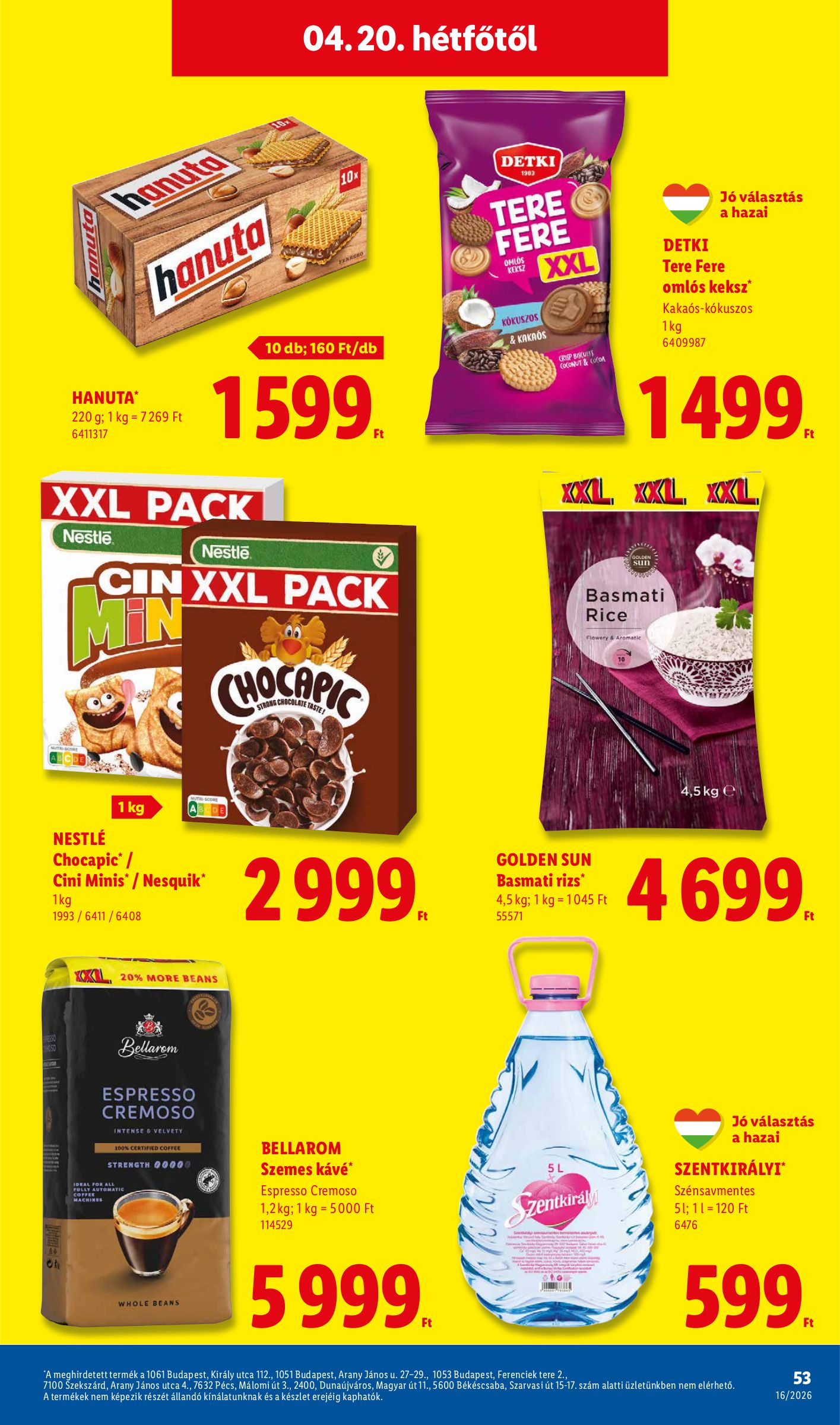 lidl - Aktuális Lidl szórólap érvényes csütörtöktől 2026.04.16.-től szerdától 2026.04.22.-ig - page: 53