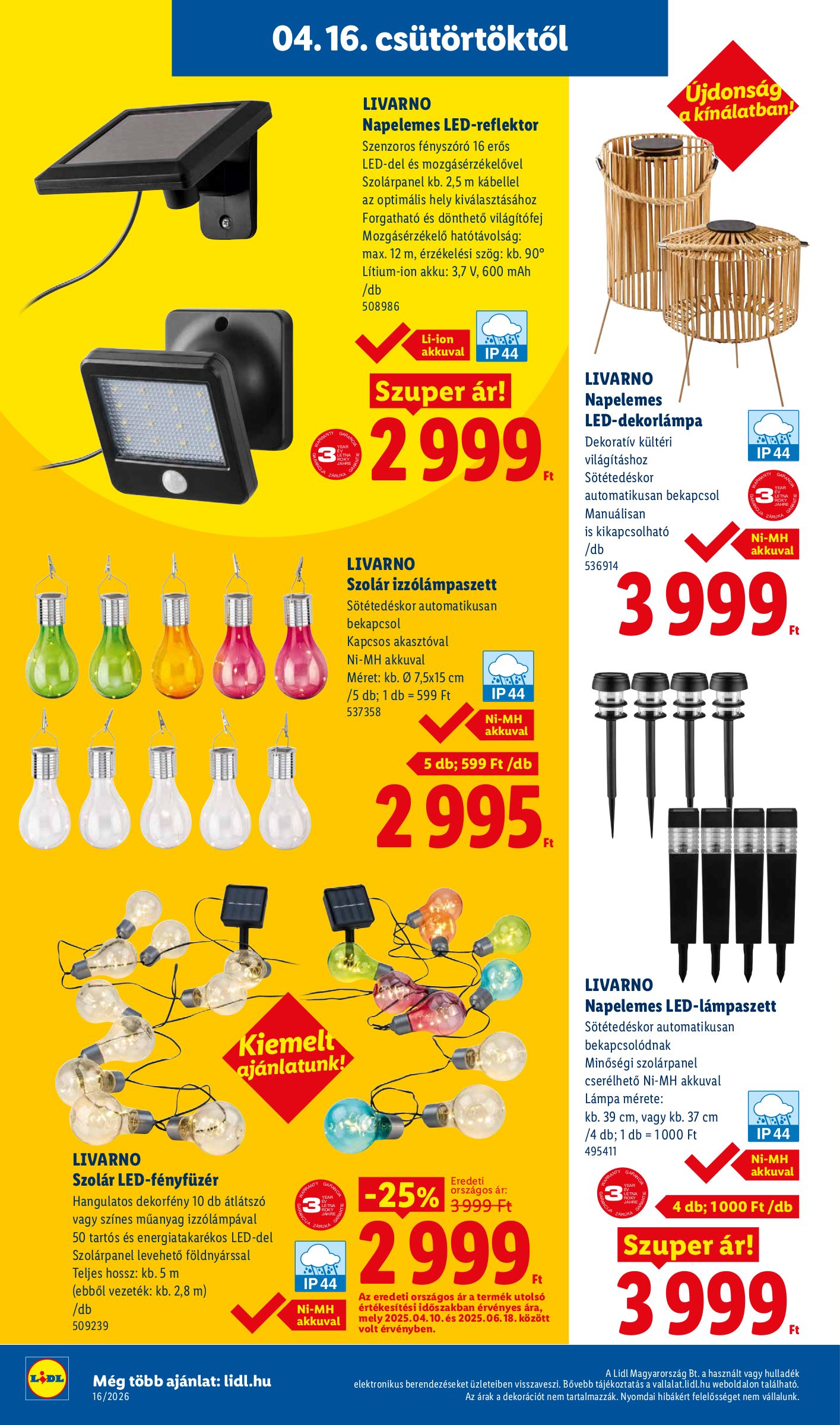lidl - Aktuális Lidl szórólap érvényes csütörtöktől 2026.04.16.-től szerdától 2026.04.22.-ig - page: 22