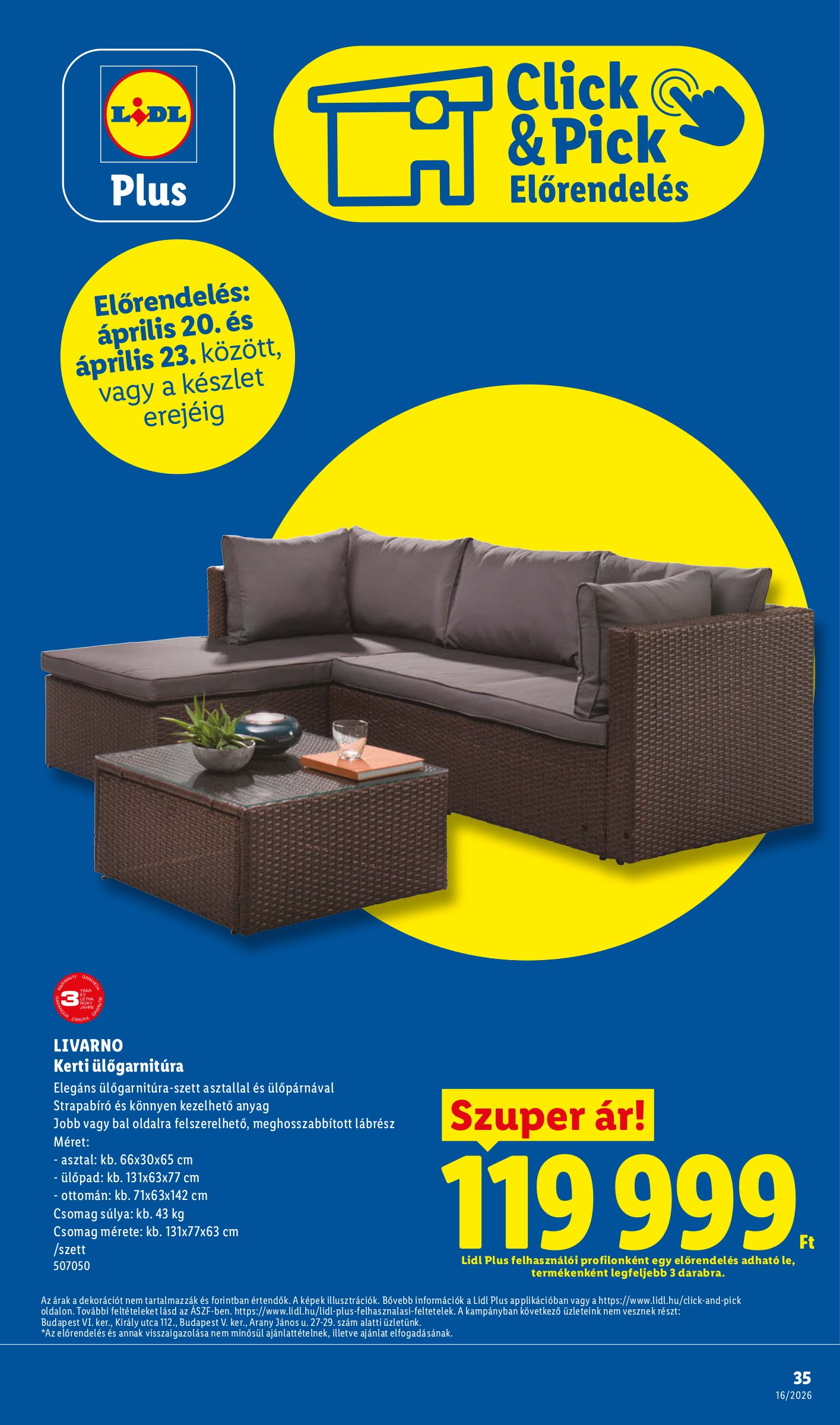 lidl - Aktuális Lidl szórólap érvényes csütörtöktől 2026.04.16.-től szerdától 2026.04.22.-ig - page: 35