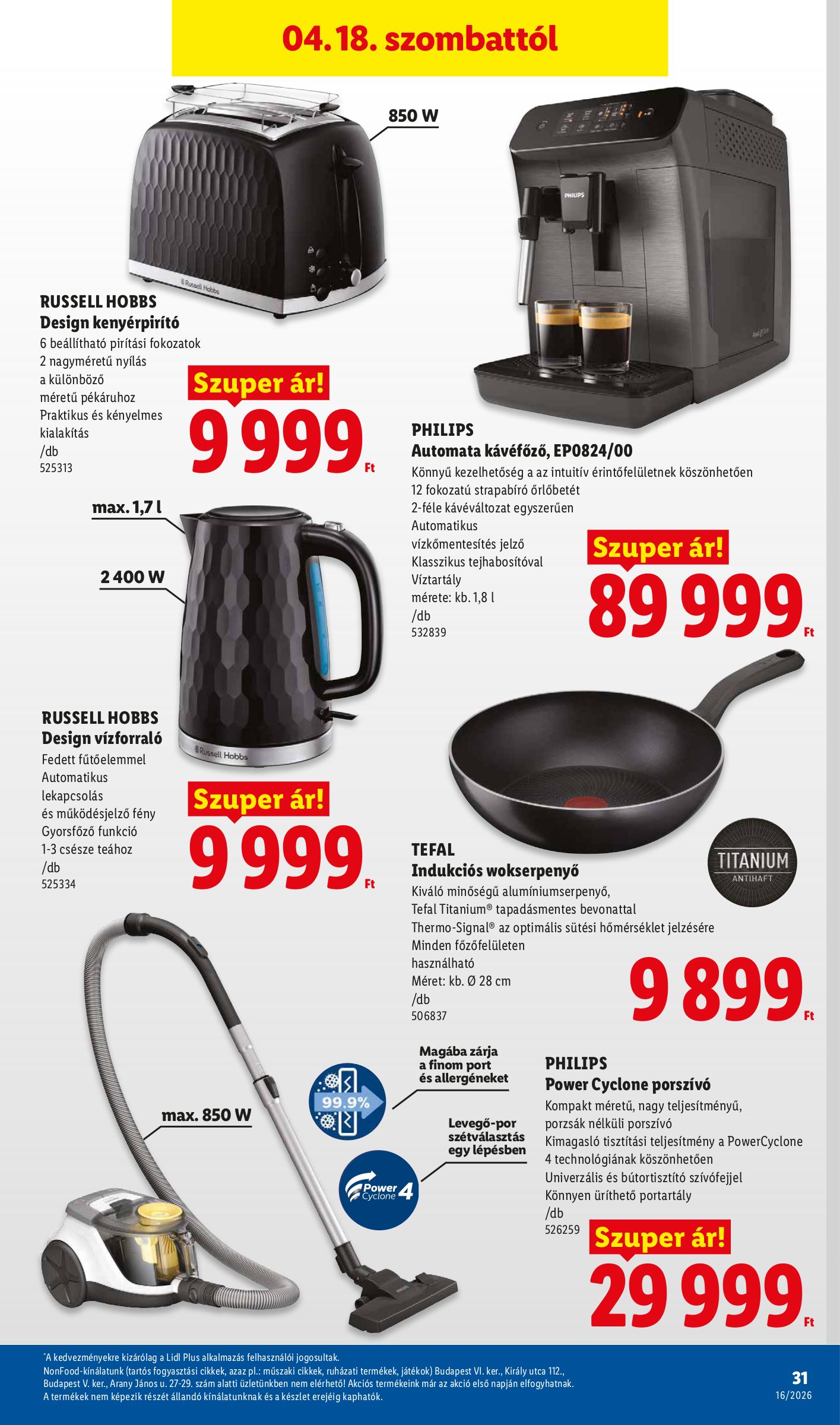 lidl - Aktuális Lidl szórólap érvényes csütörtöktől 2026.04.16.-től szerdától 2026.04.22.-ig - page: 31