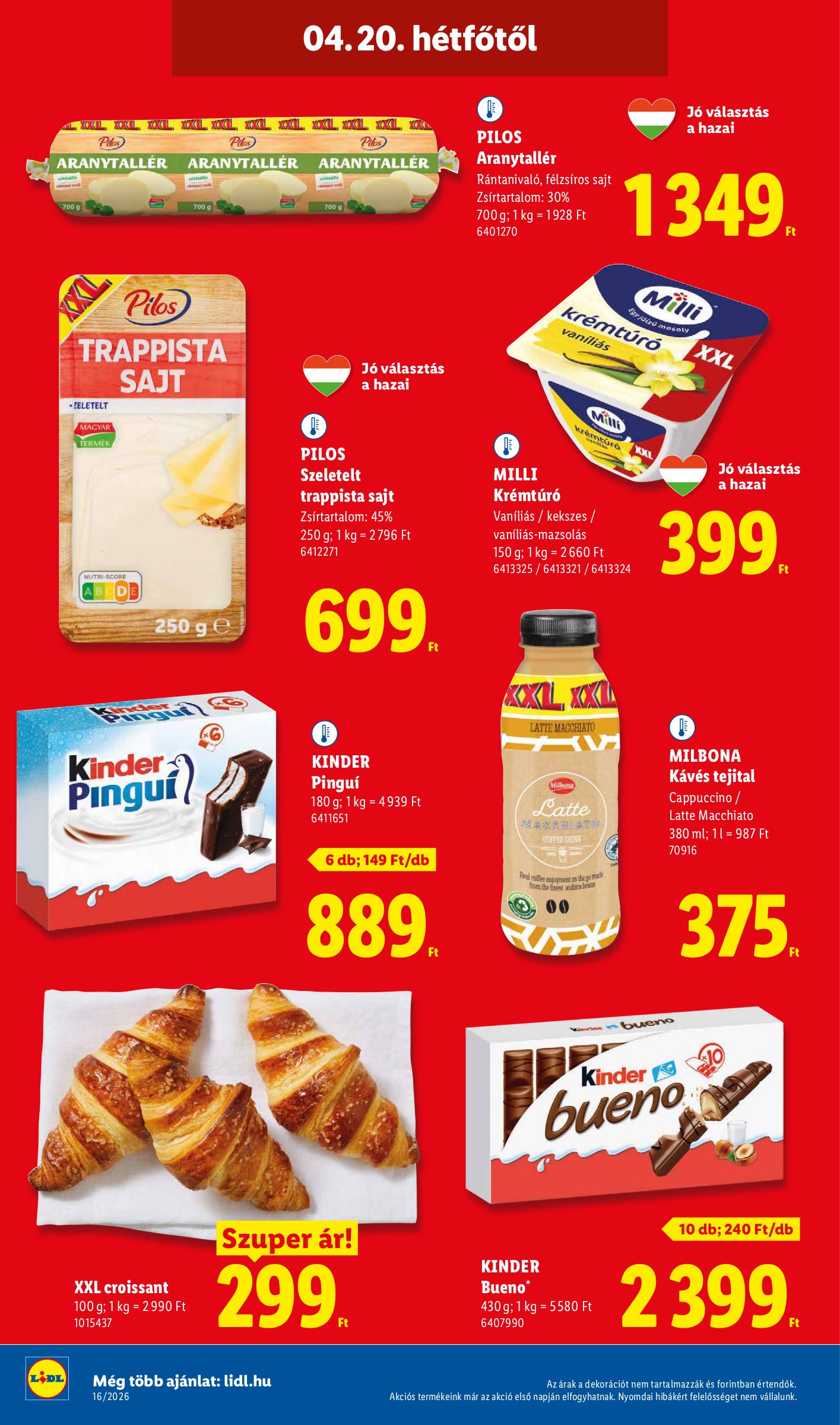 lidl - Aktuális Lidl szórólap érvényes csütörtöktől 2026.04.16.-től szerdától 2026.04.22.-ig - page: 52