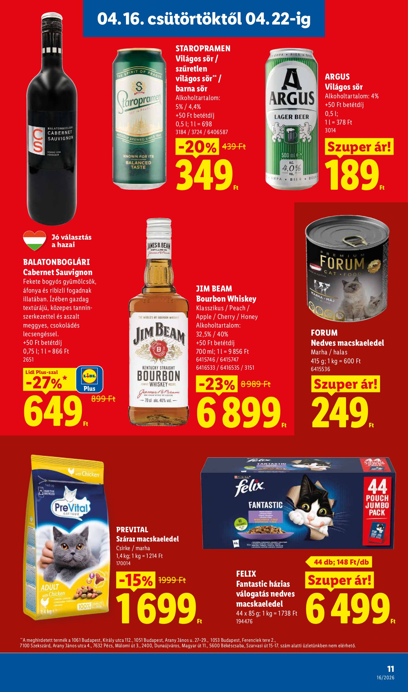 lidl - Aktuális Lidl szórólap érvényes csütörtöktől 2026.04.16.-től szerdától 2026.04.22.-ig - page: 11