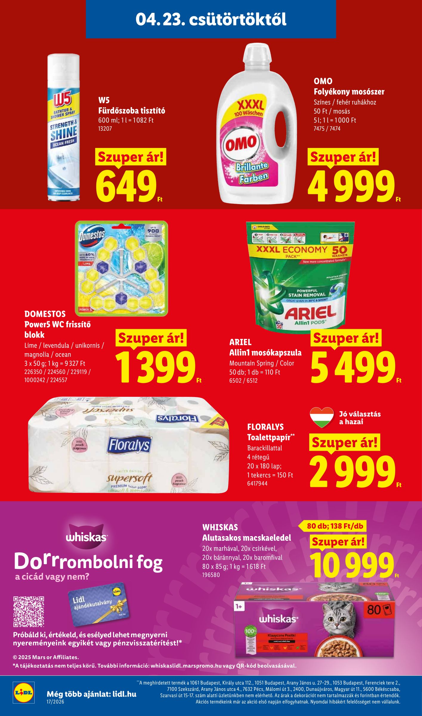 lidl - Lidl hirdetmény a következő hétre csütörtöktől 2026.04.23.-tól szerdától 2026.04.29.-ig - page: 12