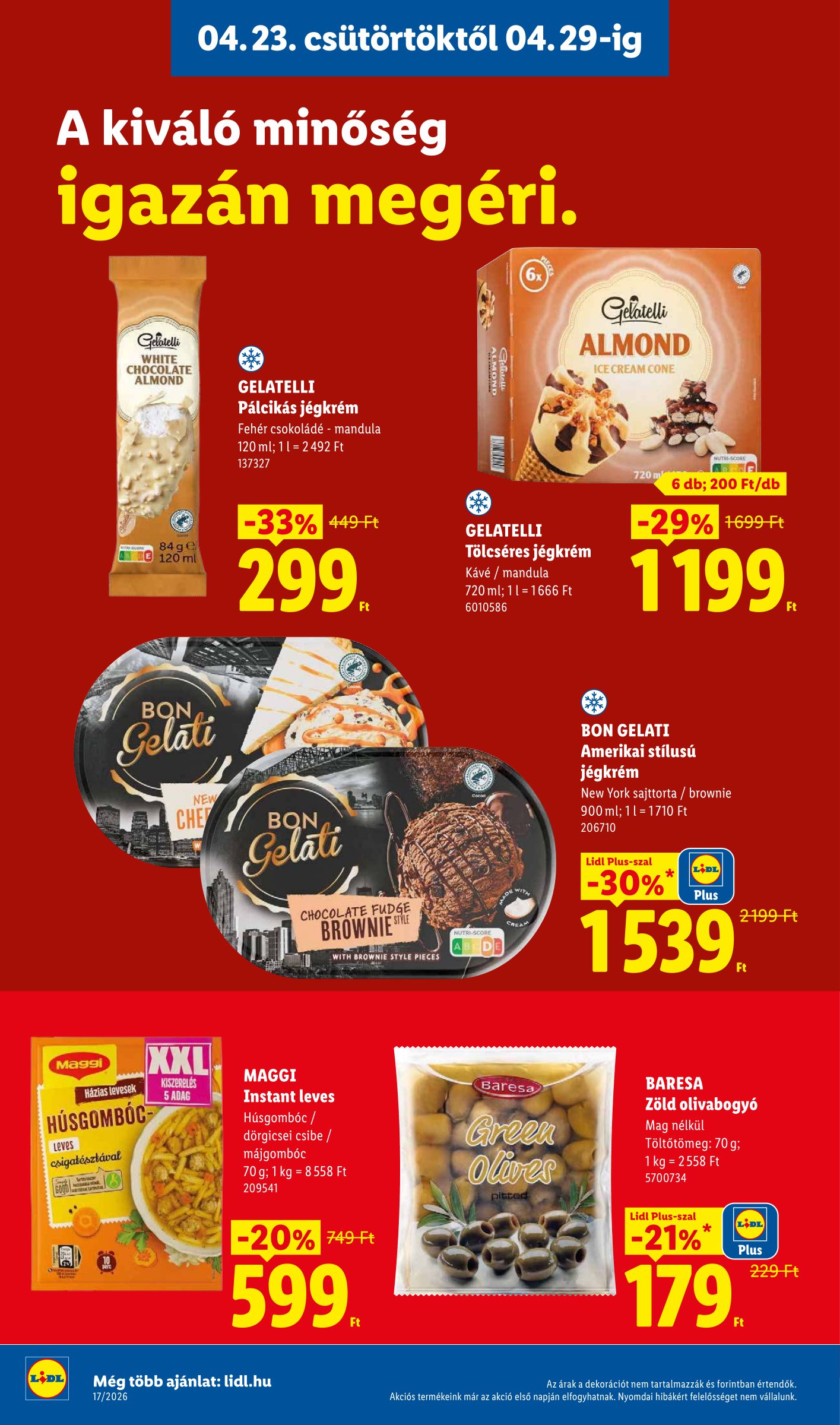lidl - Lidl hirdetmény a következő hétre csütörtöktől 2026.04.23.-tól szerdától 2026.04.29.-ig - page: 8