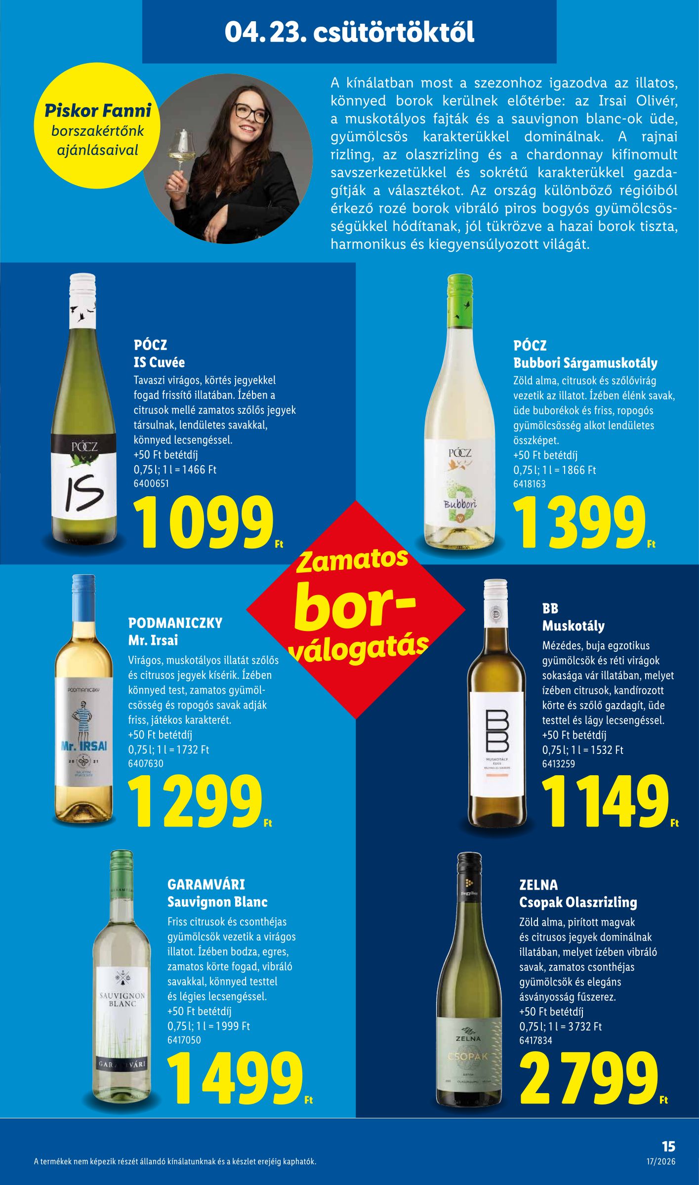 lidl - Lidl hirdetmény a következő hétre csütörtöktől 2026.04.23.-tól szerdától 2026.04.29.-ig - page: 15