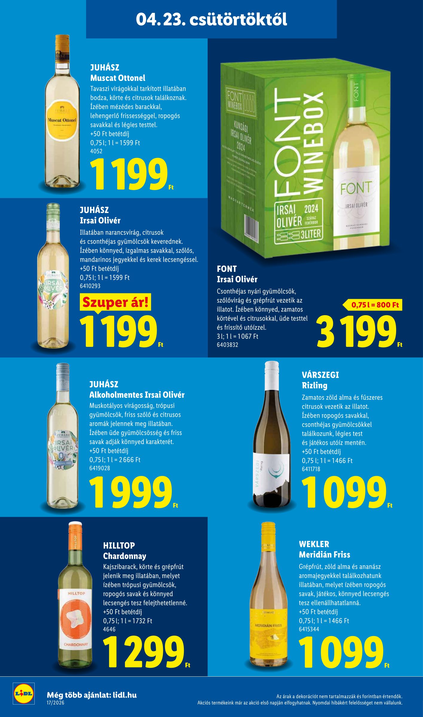lidl - Lidl hirdetmény a következő hétre csütörtöktől 2026.04.23.-tól szerdától 2026.04.29.-ig - page: 16