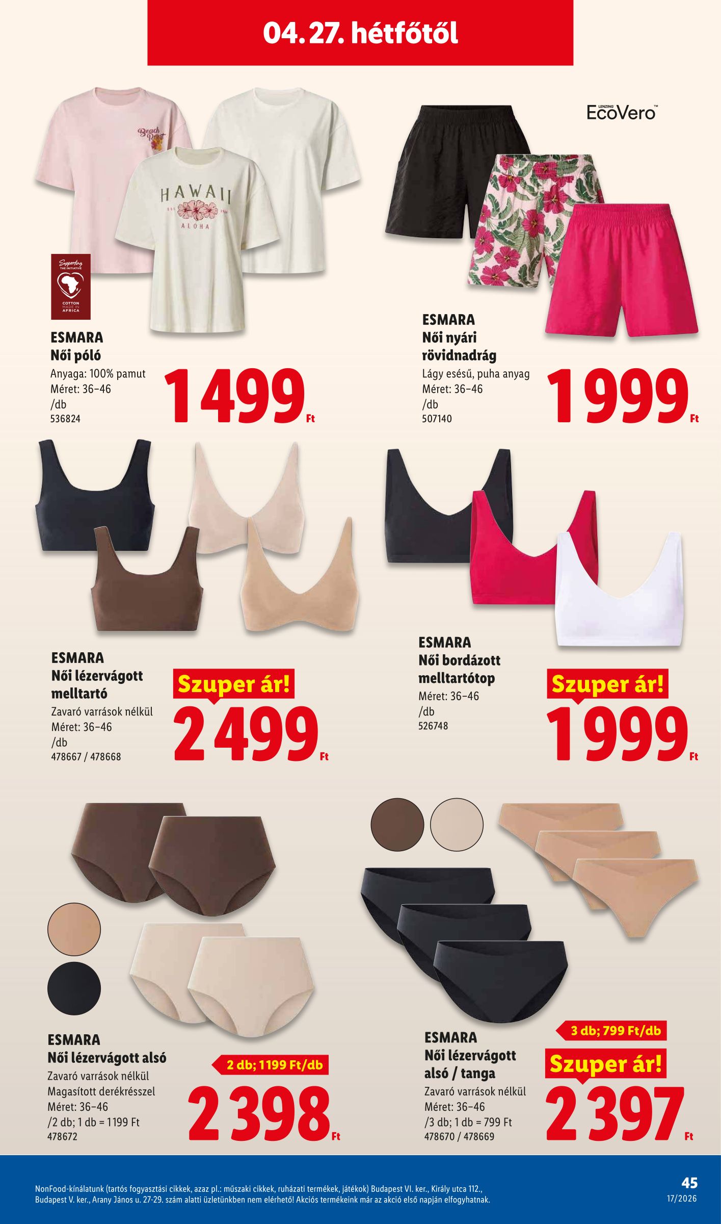lidl - Lidl hirdetmény a következő hétre csütörtöktől 2026.04.23.-tól szerdától 2026.04.29.-ig - page: 45