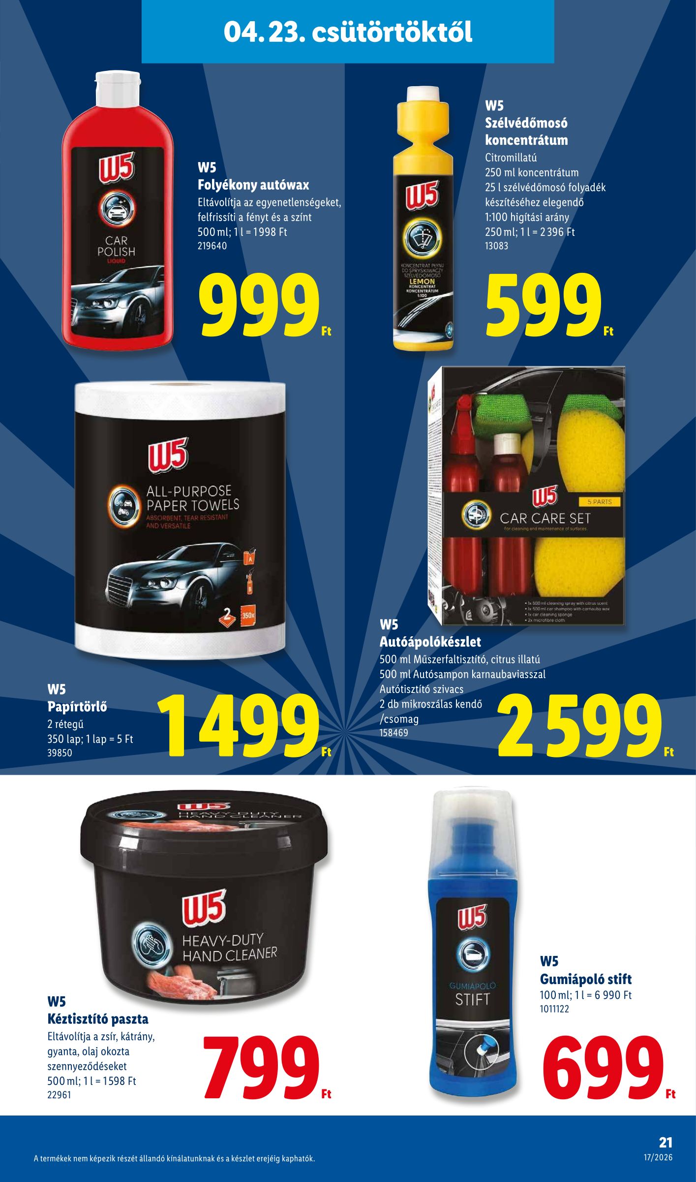 lidl - Lidl hirdetmény a következő hétre csütörtöktől 2026.04.23.-tól szerdától 2026.04.29.-ig - page: 21