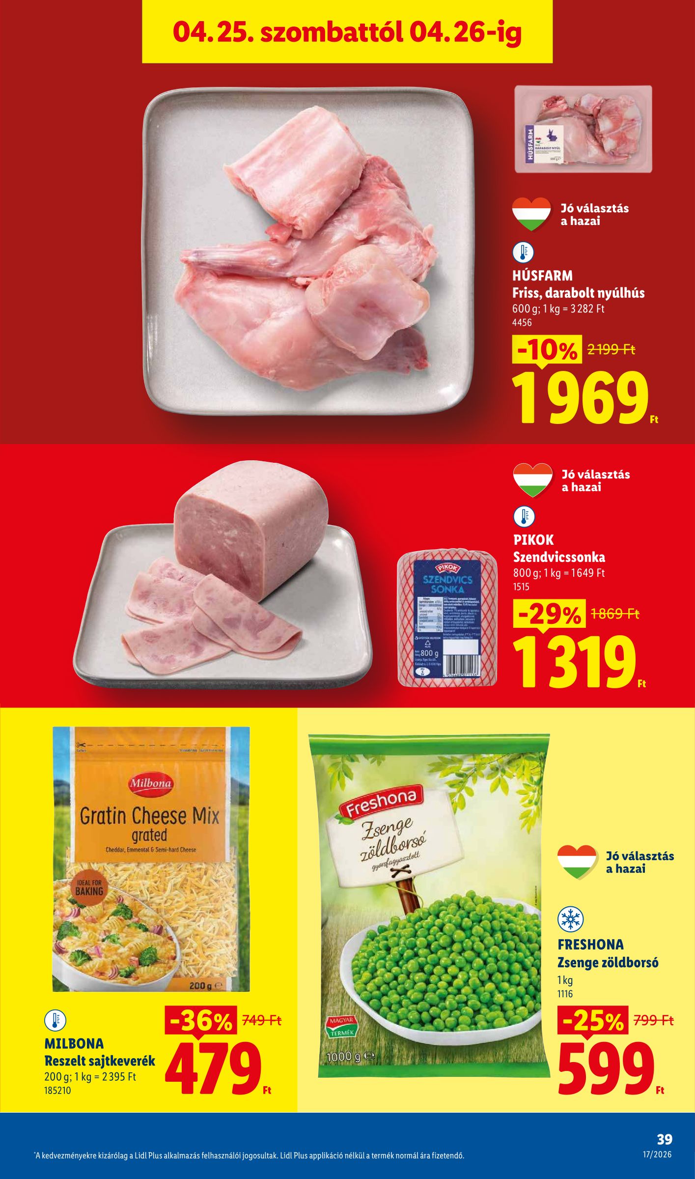 lidl - Lidl hirdetmény a következő hétre csütörtöktől 2026.04.23.-tól szerdától 2026.04.29.-ig - page: 39