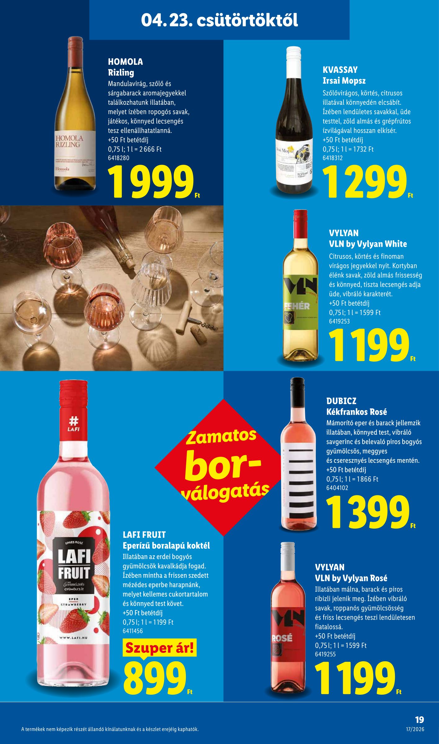 lidl - Lidl hirdetmény a következő hétre csütörtöktől 2026.04.23.-tól szerdától 2026.04.29.-ig - page: 19