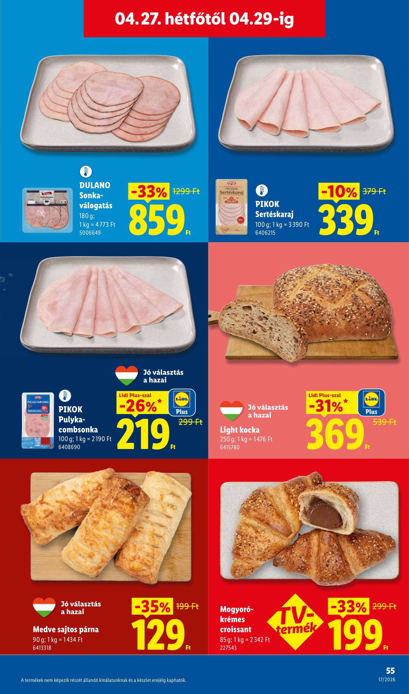 lidl - Lidl hirdetmény a következő hétre csütörtöktől 2026.04.23.-tól szerdától 2026.04.29.-ig - page: 55