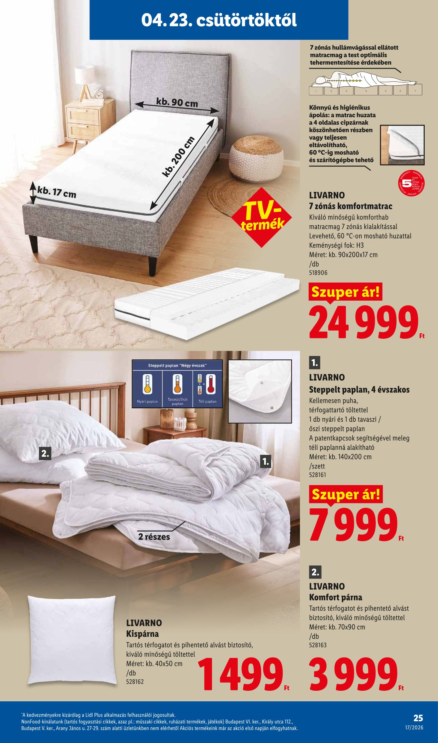 lidl - Lidl hirdetmény a következő hétre csütörtöktől 2026.04.23.-tól szerdától 2026.04.29.-ig - page: 25