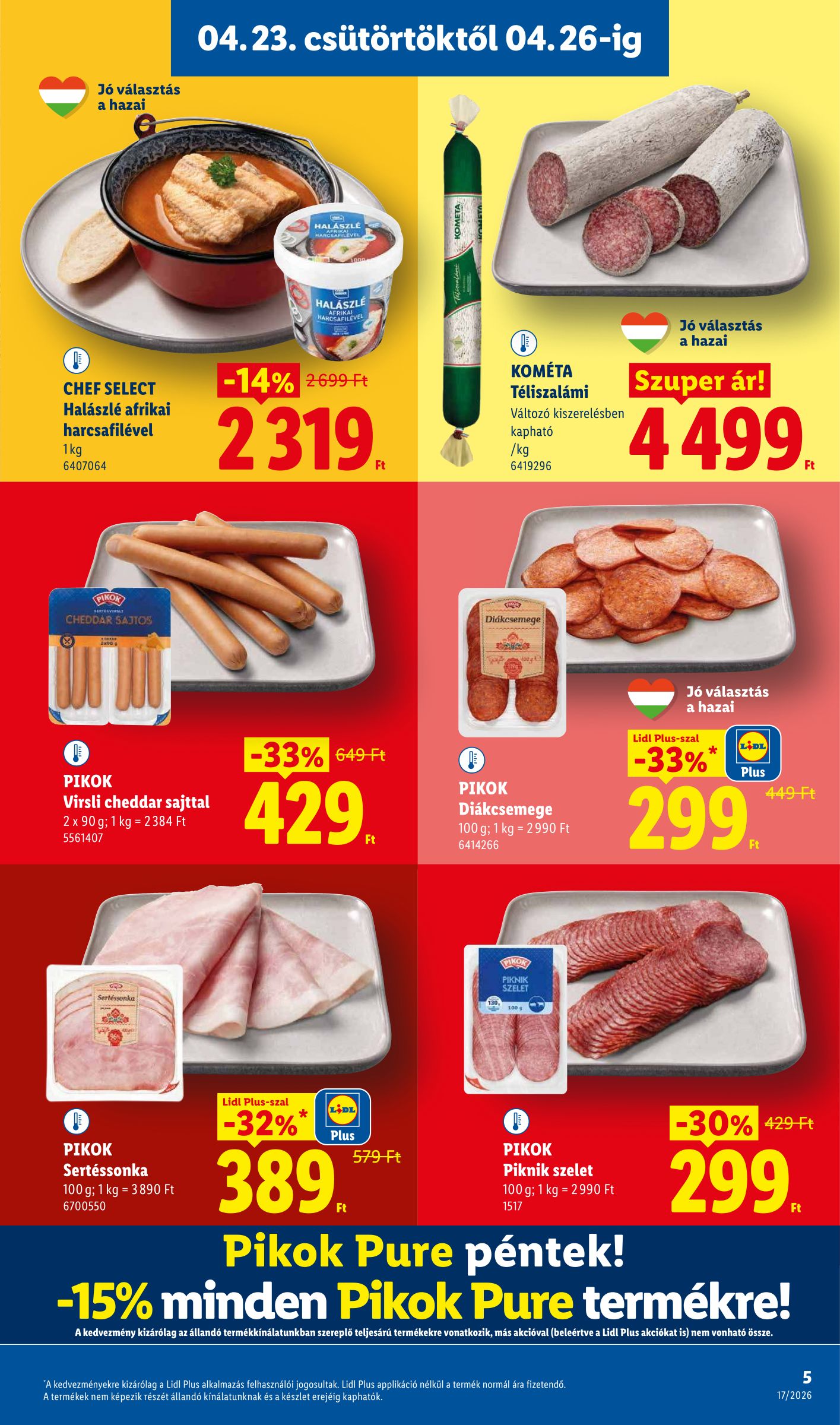 lidl - Lidl hirdetmény a következő hétre csütörtöktől 2026.04.23.-tól szerdától 2026.04.29.-ig - page: 5