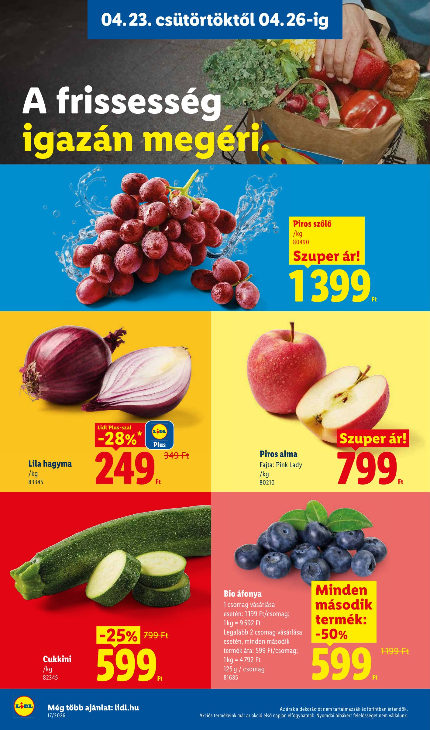 lidl - Lidl hirdetmény a következő hétre csütörtöktől 2026.04.23.-tól szerdától 2026.04.29.-ig - page: 2