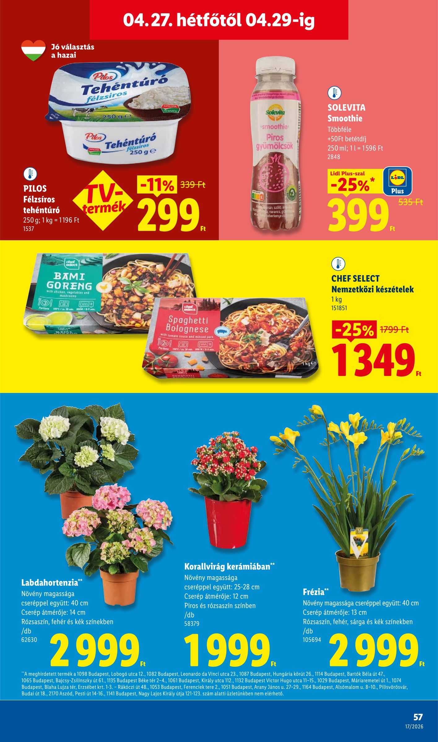 lidl - Lidl hirdetmény a következő hétre csütörtöktől 2026.04.23.-tól szerdától 2026.04.29.-ig - page: 57