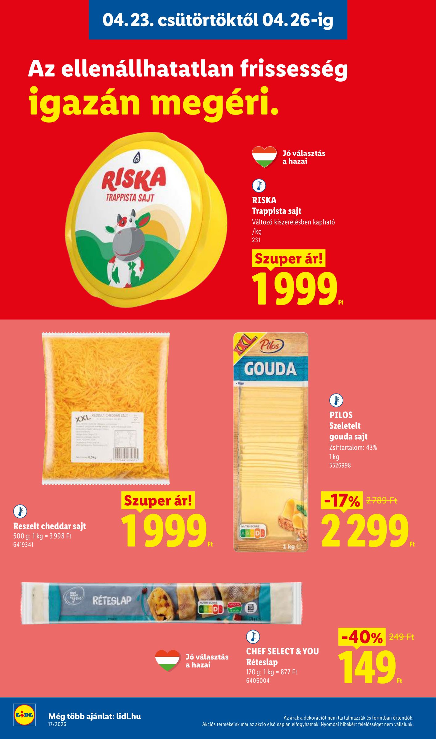 lidl - Lidl hirdetmény a következő hétre csütörtöktől 2026.04.23.-tól szerdától 2026.04.29.-ig - page: 6