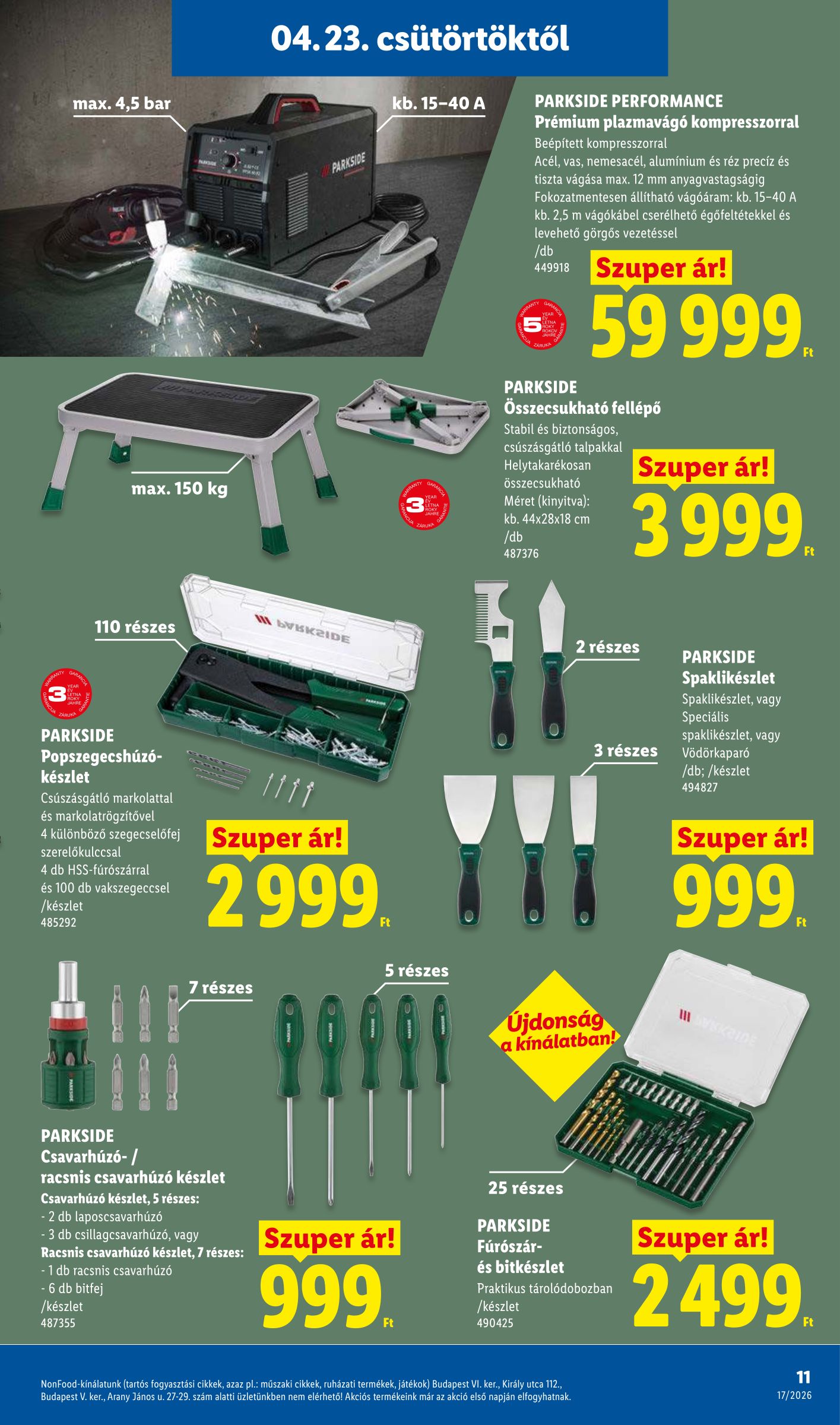 lidl - Lidl - Nonfood hirdetmény a következő hétre csütörtöktől 2026.04.23.-tól szerdától 2026.04.29.-ig - page: 11