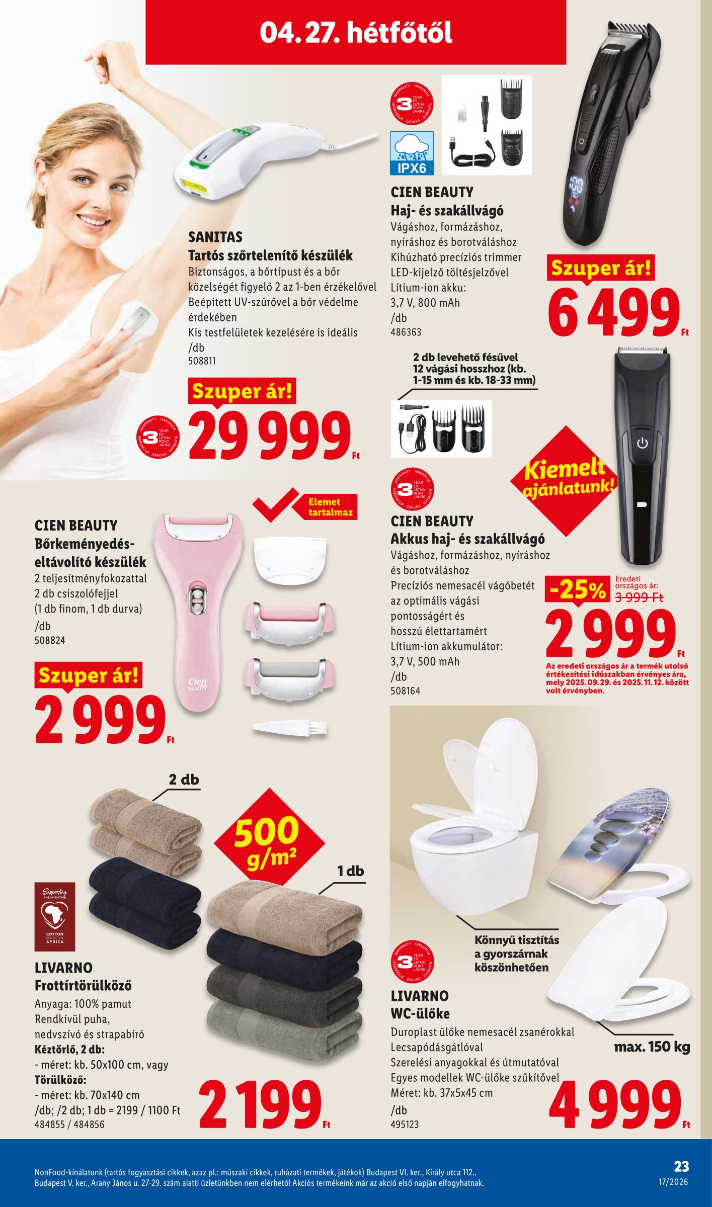 lidl - Lidl - Nonfood hirdetmény a következő hétre csütörtöktől 2026.04.23.-tól szerdától 2026.04.29.-ig - page: 23