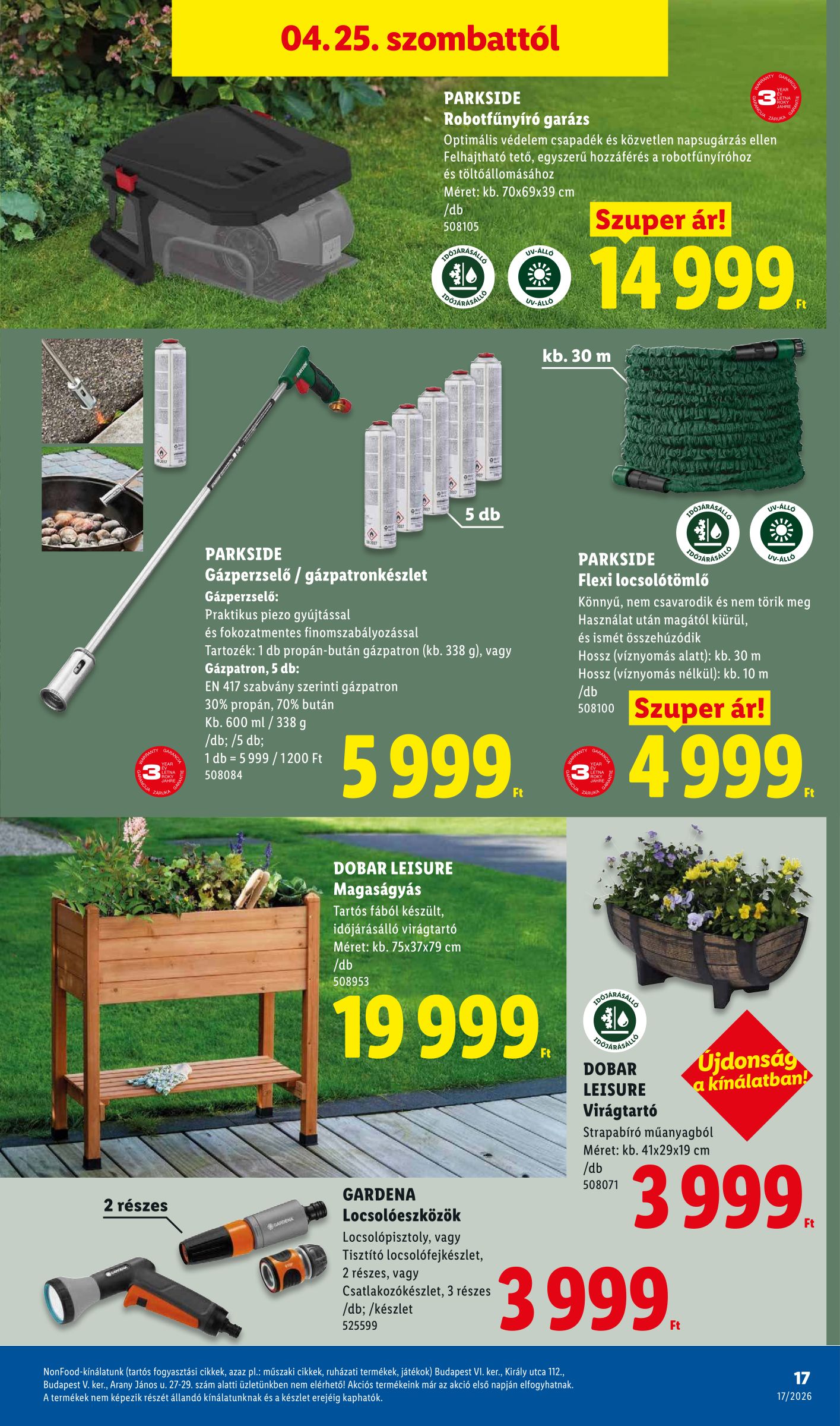 lidl - Lidl - Nonfood hirdetmény a következő hétre csütörtöktől 2026.04.23.-tól szerdától 2026.04.29.-ig - page: 17