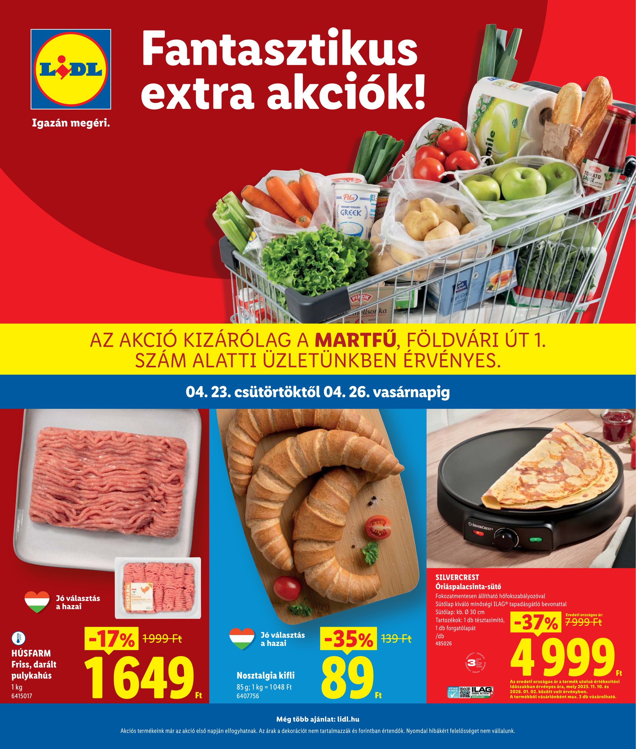 lidl - Lidl - Martfű hirdetmény a következő hétre csütörtöktől 2026.04.23.-tól vasárnaptól 2026.04.26.-ig - page: 1