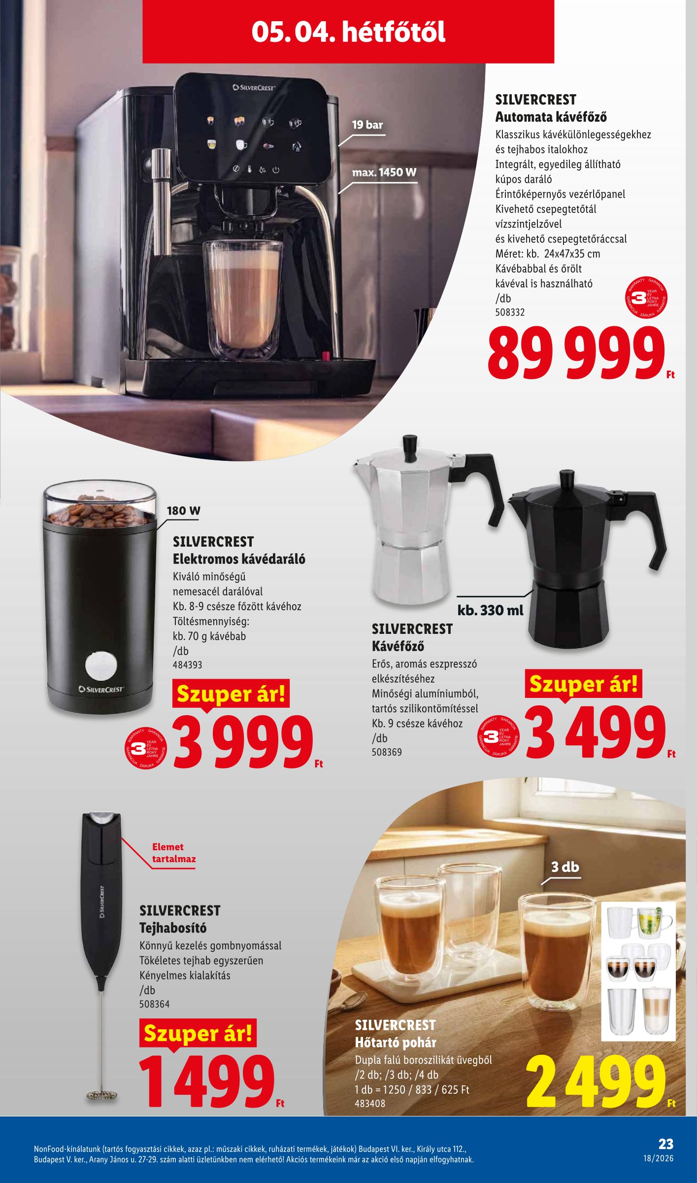 lidl - Lidl - Nonfood hirdetmény a következő hétre csütörtöktől 2026.04.30.-tól szerdától 2026.05.06.-ig - page: 23