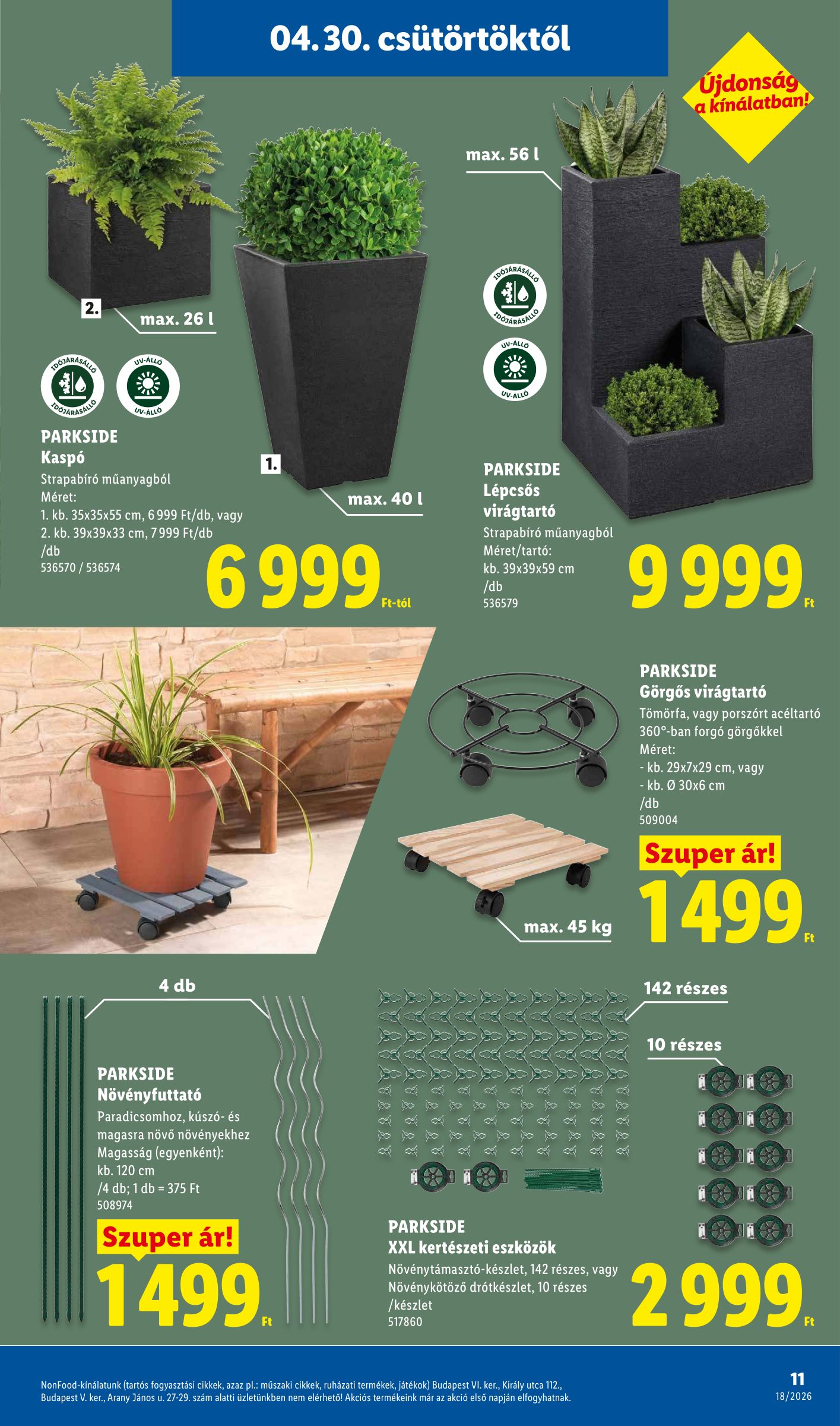 lidl - Lidl - Nonfood hirdetmény a következő hétre csütörtöktől 2026.04.30.-tól szerdától 2026.05.06.-ig - page: 11