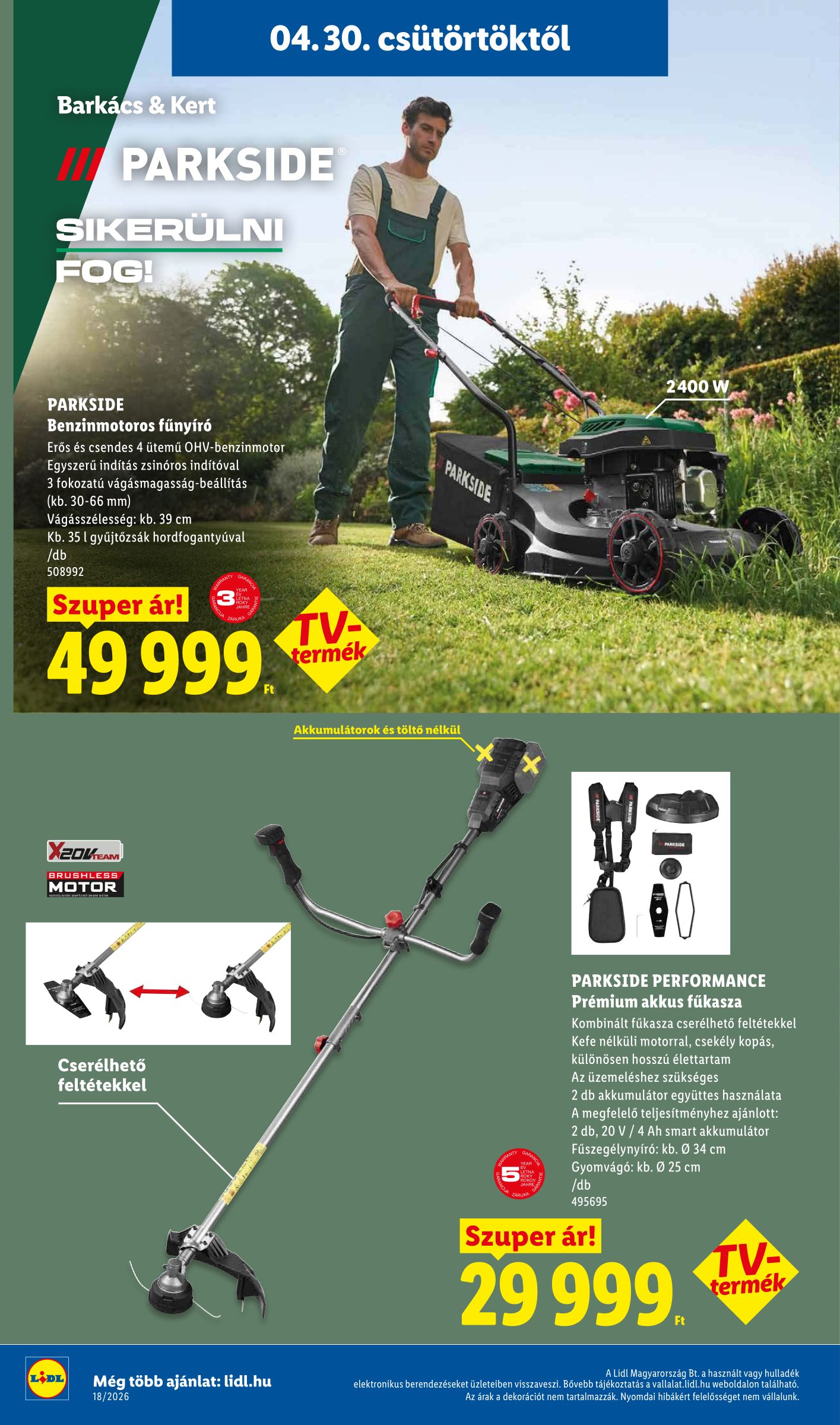 lidl - Lidl - Nonfood hirdetmény a következő hétre csütörtöktől 2026.04.30.-tól szerdától 2026.05.06.-ig - page: 8