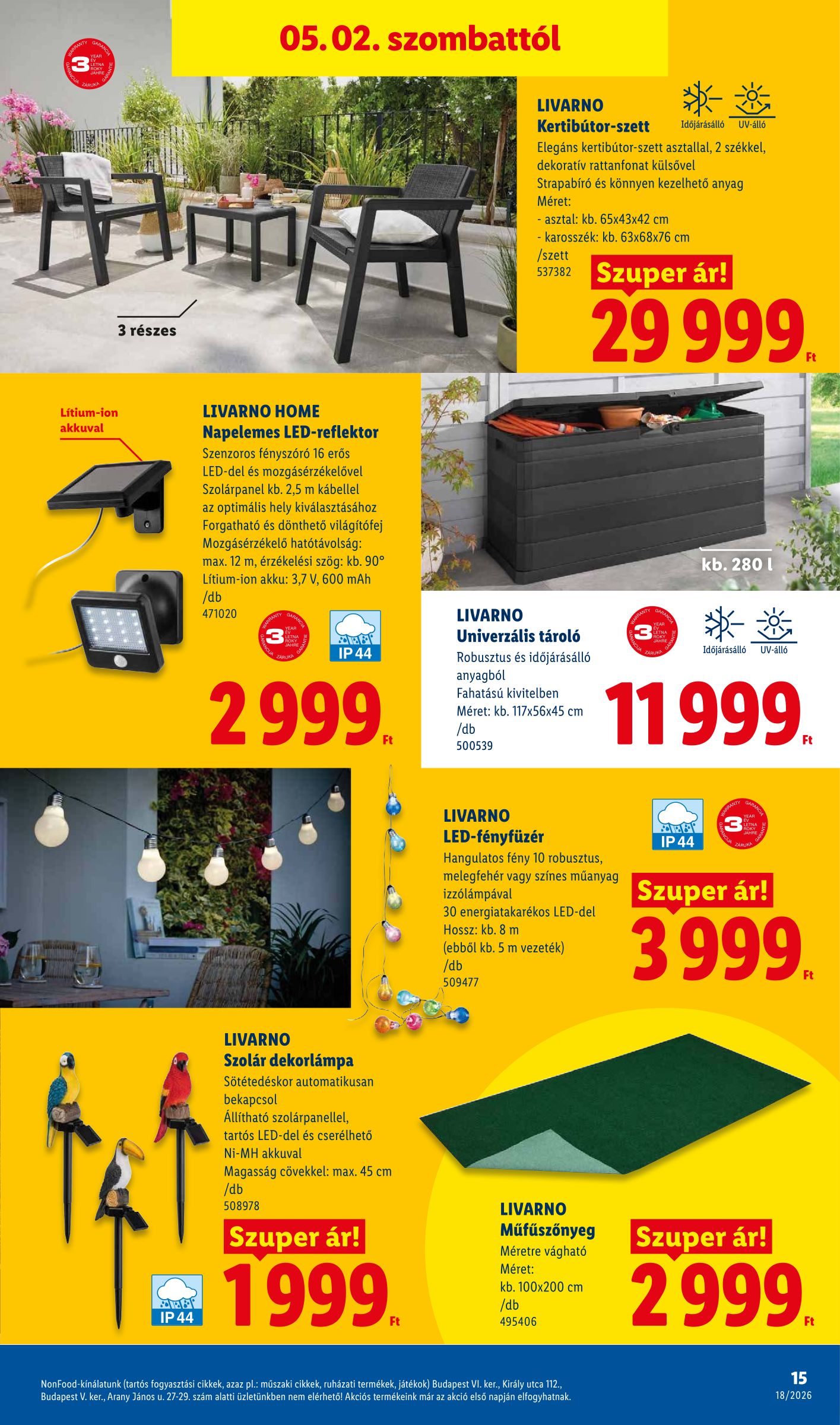 lidl - Lidl - Nonfood hirdetmény a következő hétre csütörtöktől 2026.04.30.-tól szerdától 2026.05.06.-ig - page: 15