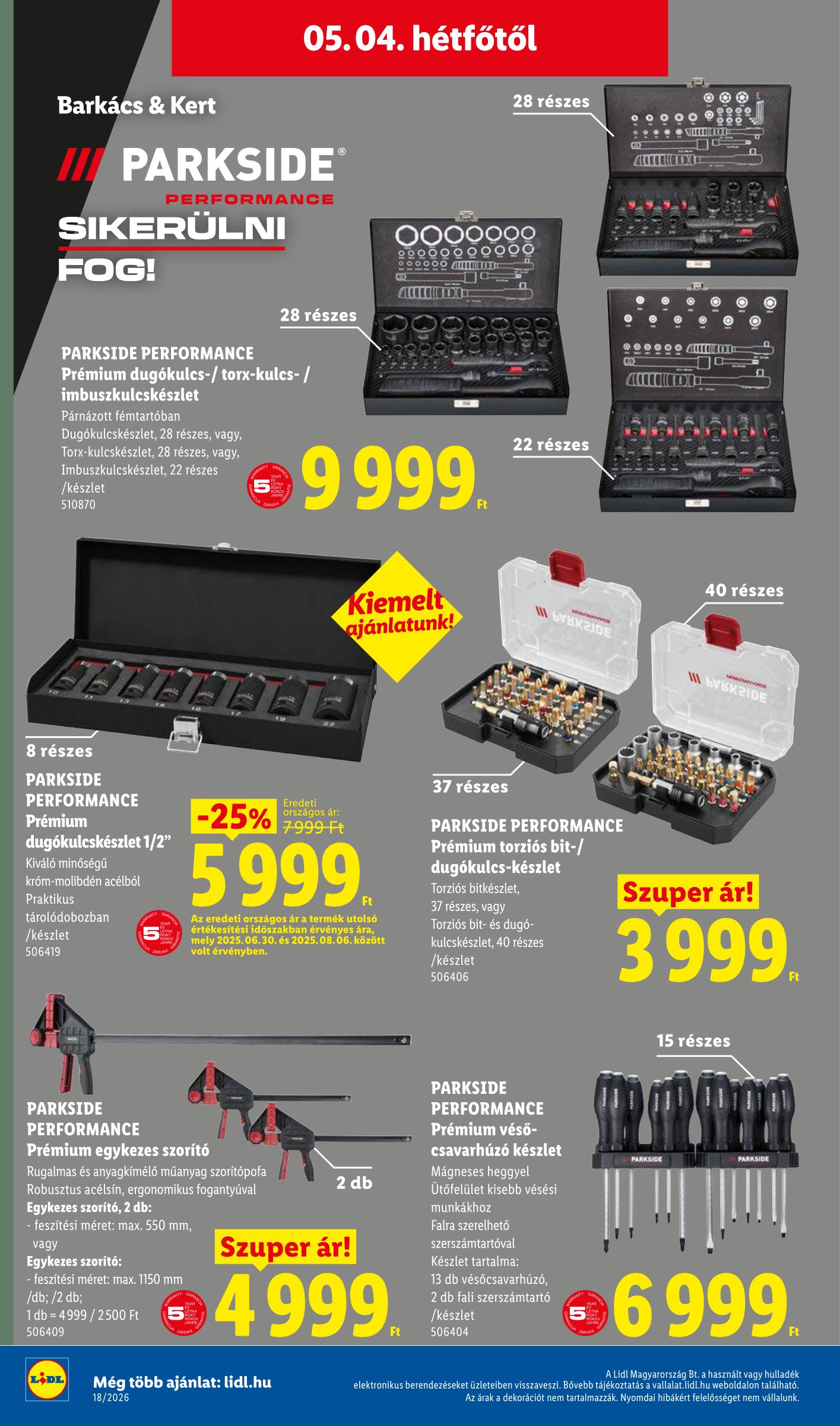 lidl - Lidl - Nonfood hirdetmény a következő hétre csütörtöktől 2026.04.30.-tól szerdától 2026.05.06.-ig - page: 20