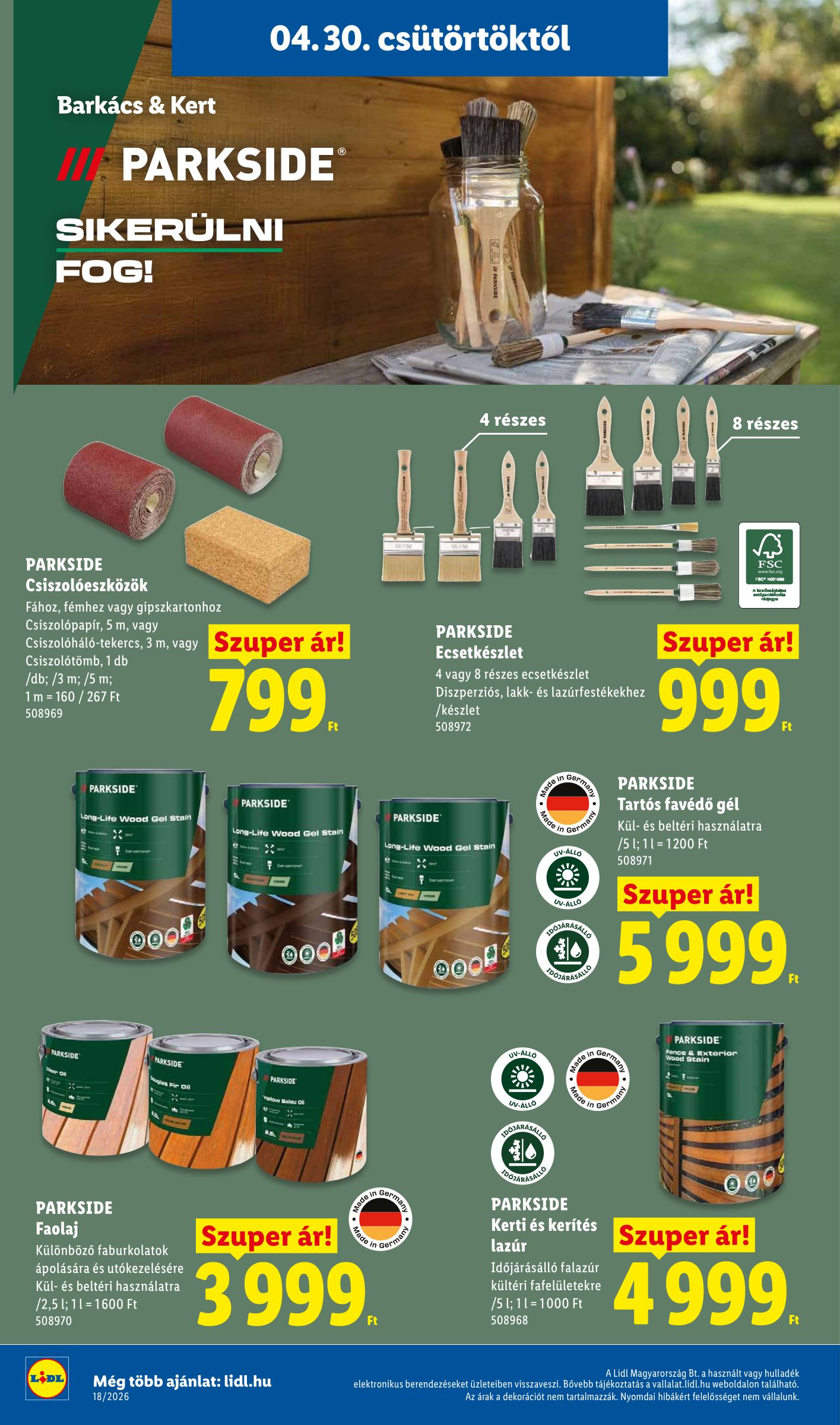 lidl - Lidl - Nonfood hirdetmény a következő hétre csütörtöktől 2026.04.30.-tól szerdától 2026.05.06.-ig - page: 12